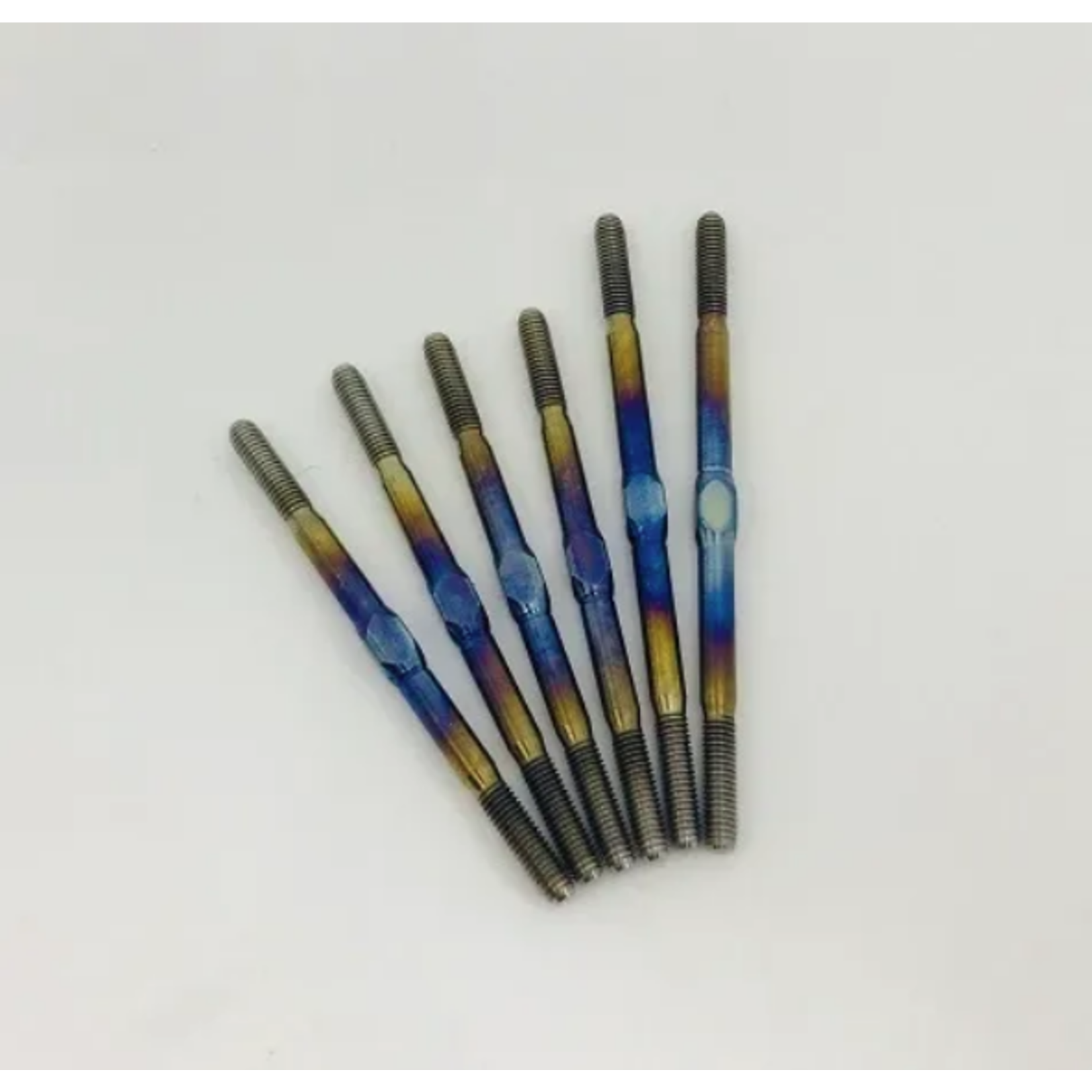 Klinik RC #KRC-TB22X4R  Klinik RC TLR 22X4 Titanium Turnbuckle Set (7pc) (Rainbow)