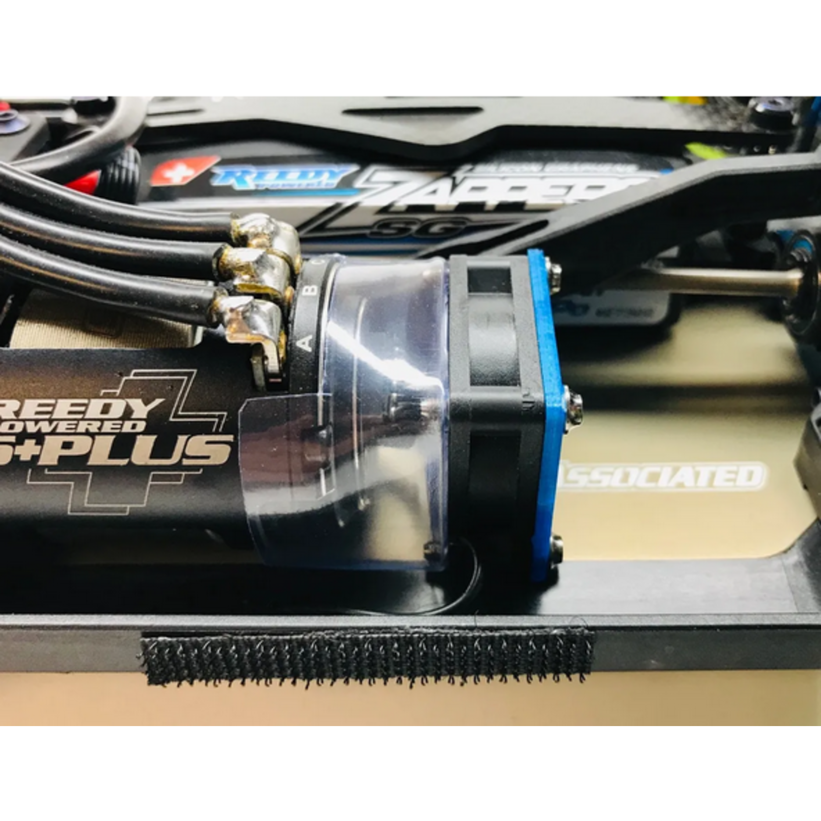 Klinik RC #KRC-INLINE Klinik RC Max Cool Inline Fan Shroud Only AE B64, Xray XB4, Yokomo YZ4, Tekno EB410, Kyosho