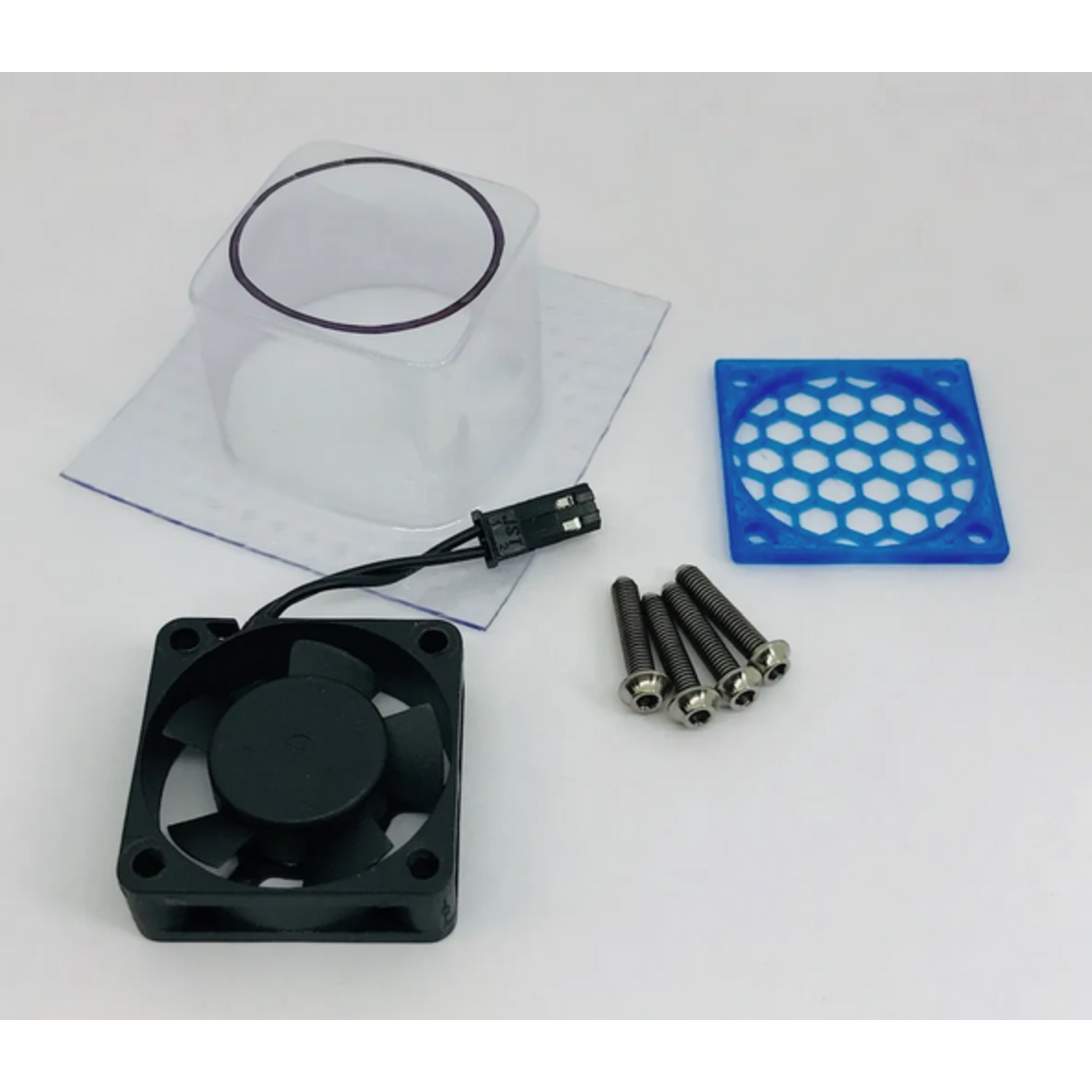 Klinik RC #KRC-INLINE Klinik RC Max Cool Inline Fan Shroud Only AE B64, Xray XB4, Yokomo YZ4, Tekno EB410, Kyosho