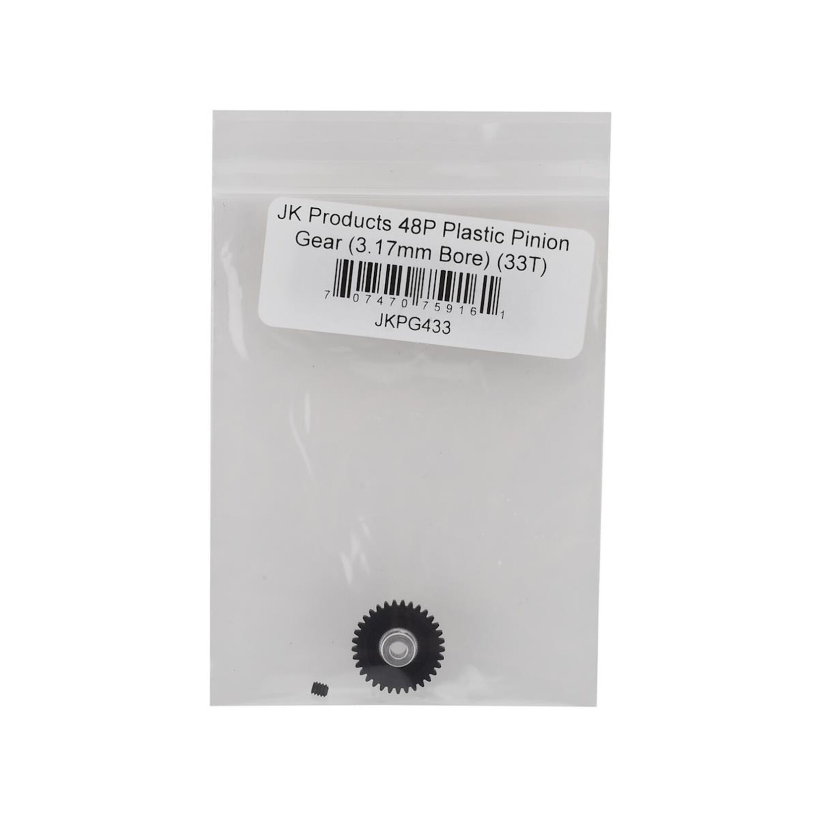 JK Products #JKPG433 JK Products 48P Plastic Pinion Gear (3.17mm Bore) (33T)