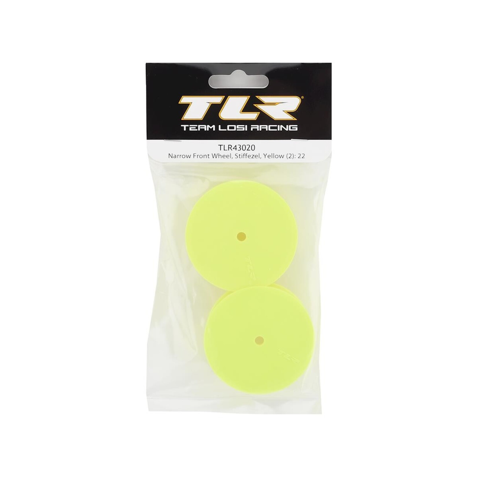 TLR Team Losi Racing Stiffezel Narrow Front 2WD Buggy Wheels w/12mm Hex (Yellow) (2) (22 5.0) #TLR43020