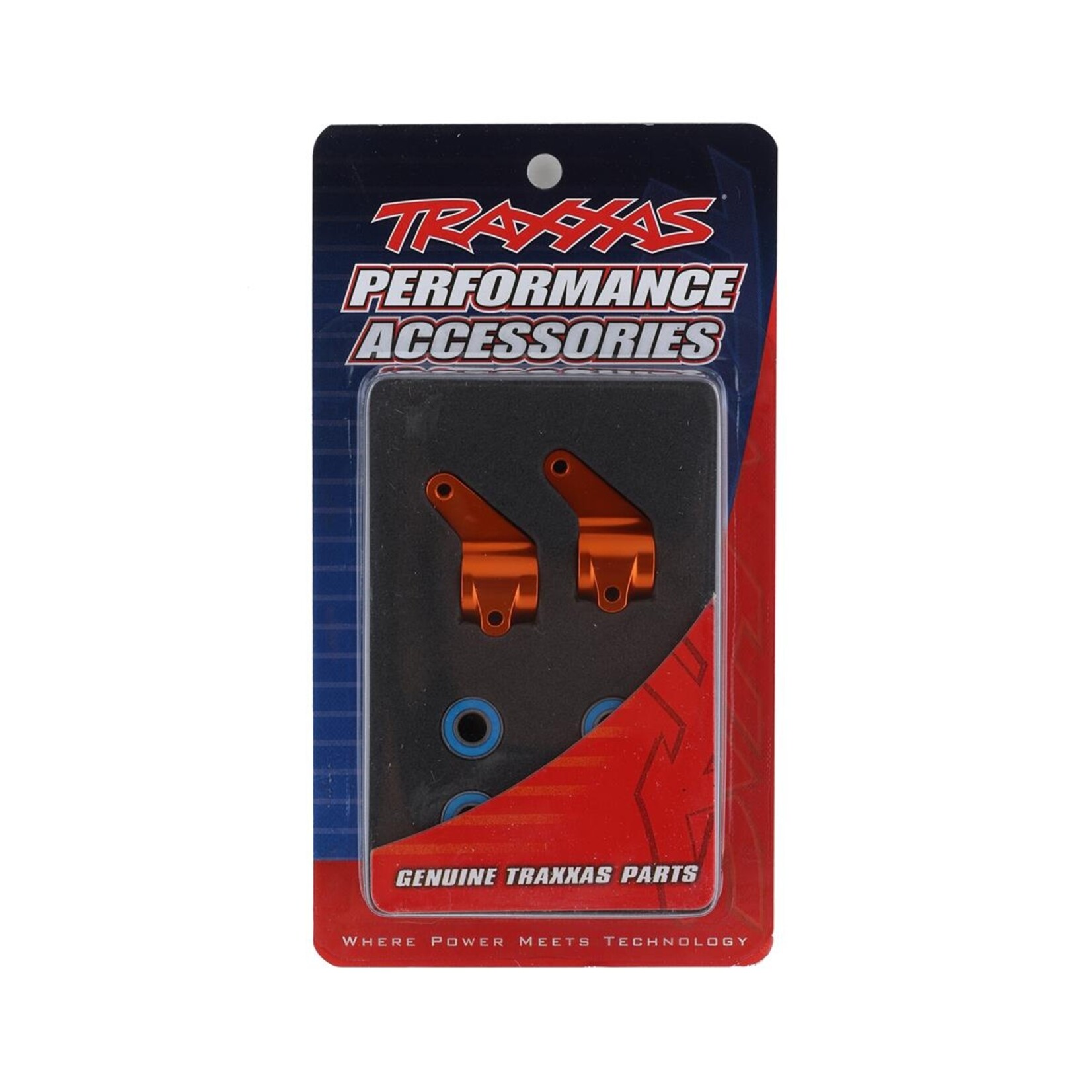 Traxxas Traxxas Aluminum Steering Blocks w/Ball Bearings (Orange) (2) #3636T