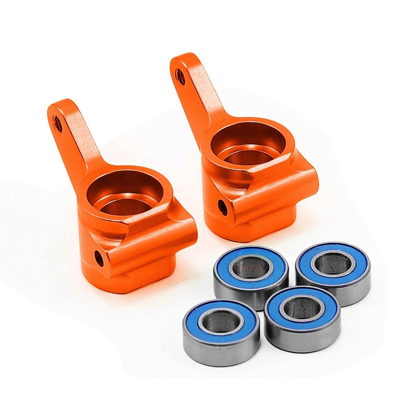 Traxxas #3636T Traxxas Aluminum Steering Blocks w/Ball Bearings (Orange) (2)