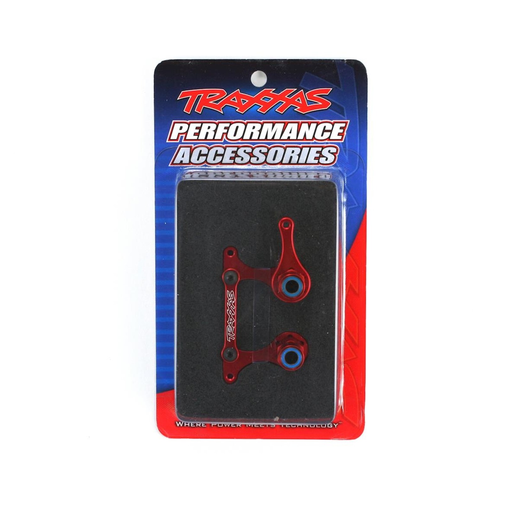 Traxxas #3743X Traxxas Aluminum Steering Bellcrank Set w/Bearings (Red)