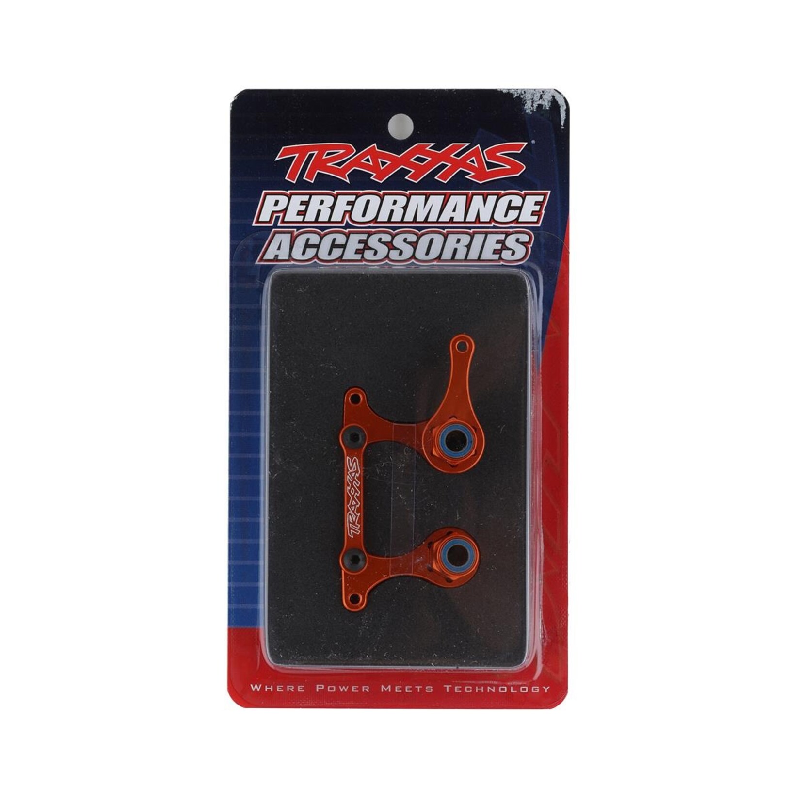 Traxxas #3743T Traxxas Aluminum Steering Bellcrank Set w/Bearings (Orange)