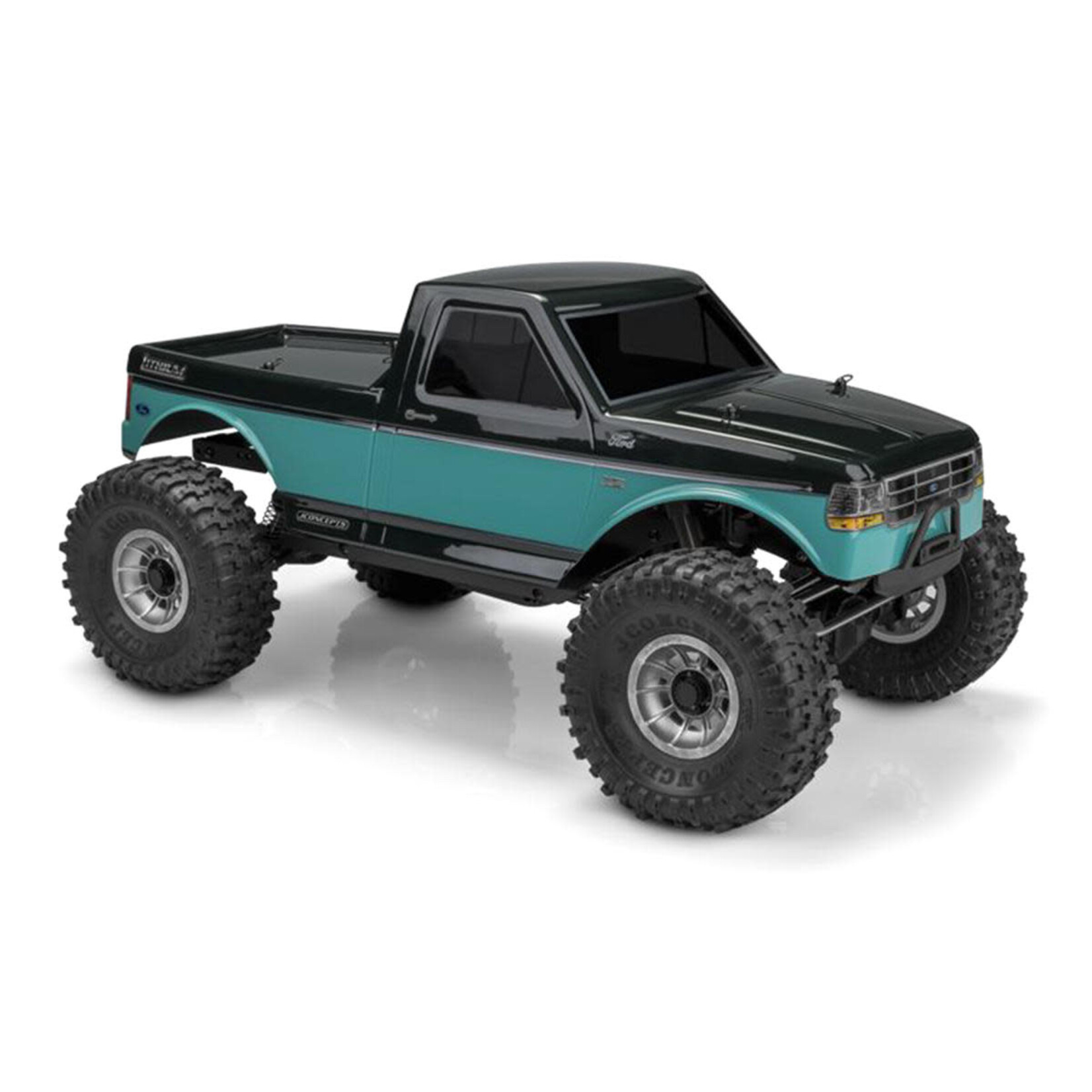 JConcepts #0450 JConcepts Tucked 1995 Ford F-150 Rock Crawler "Pre-Trimmed" Body (Clear) (12.3")