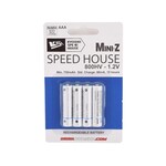 Kyosho #71998B  Kyosho Speed House Mini-Z AAA NiMh Batteries (800HV) (4)