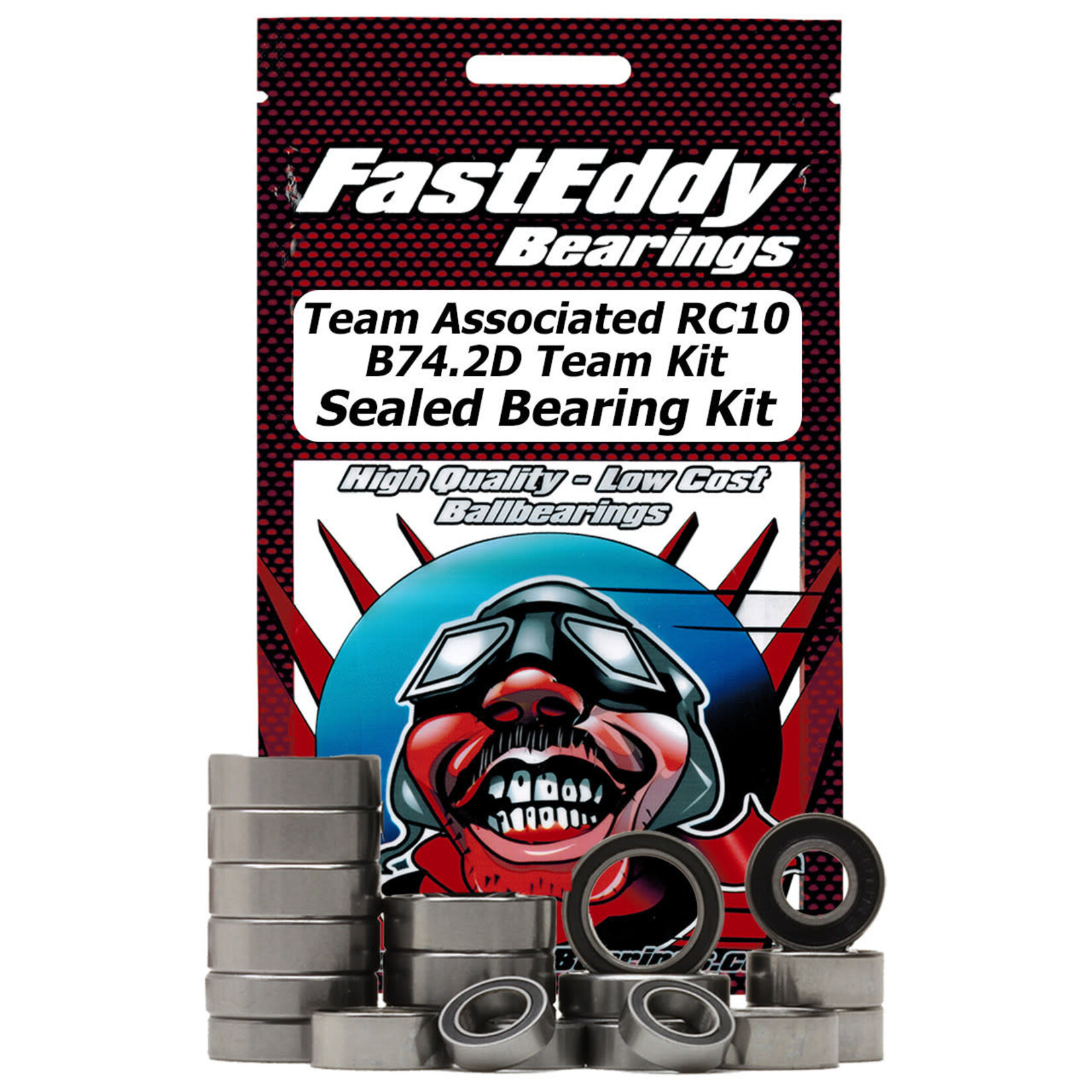 FastEddy FastEddy Bearings Team Associated RC10 B74.2D Team Kit Sealed Bearing Kit #TFE7998