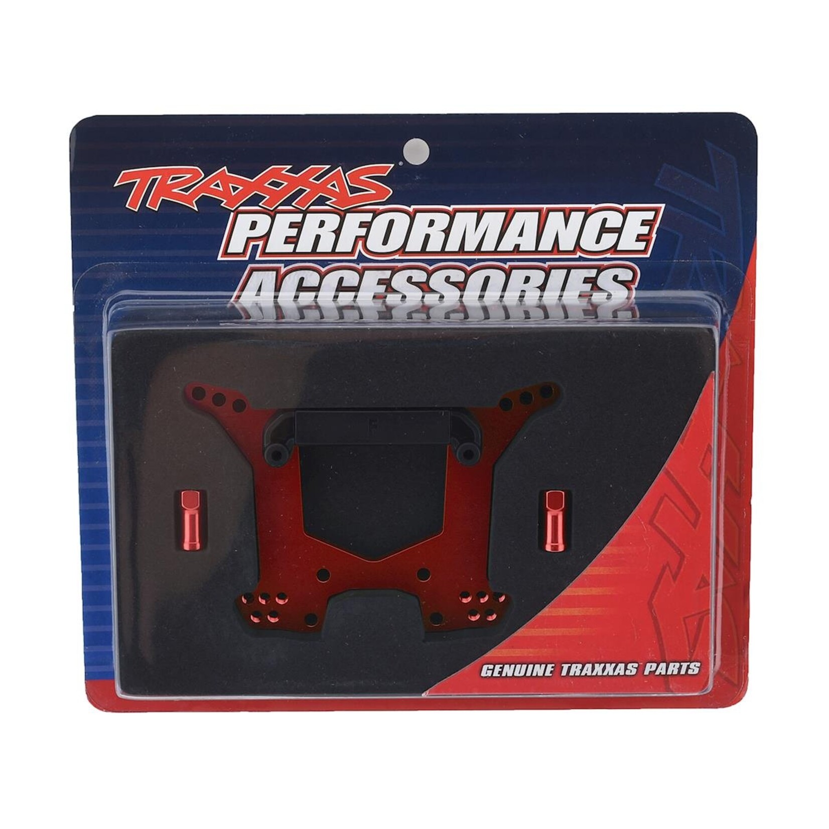 Traxxas #6738R Traxxas Aluminum Rustler 4X4 Rear Shock Tower (Red)