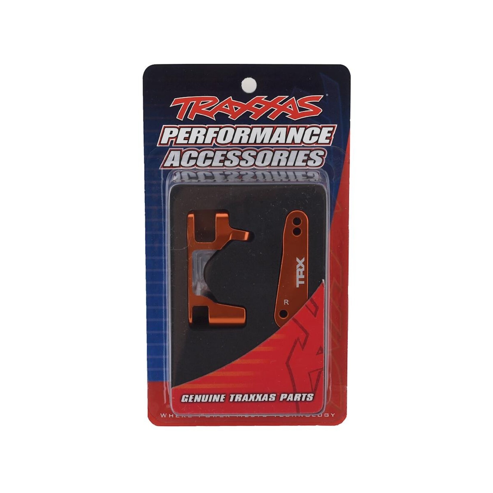 Traxxas #6832A Traxxas Aluminum Caster Block Set (Orange) (2)