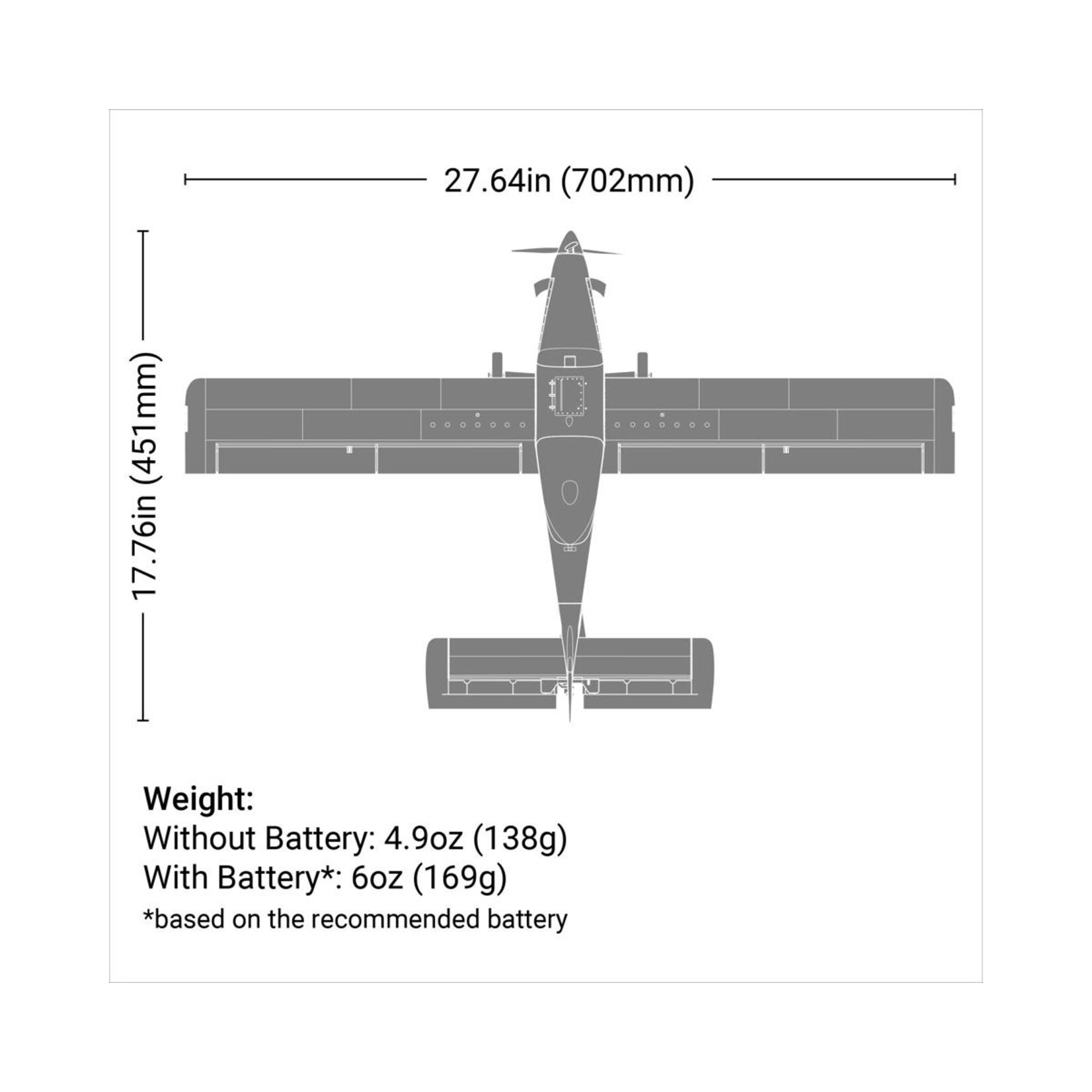 E-flite #EFLU16450 E-flite UMX Air Tractor BNF Basic Electric Airplane (702mm) w/AS3X & SAFE