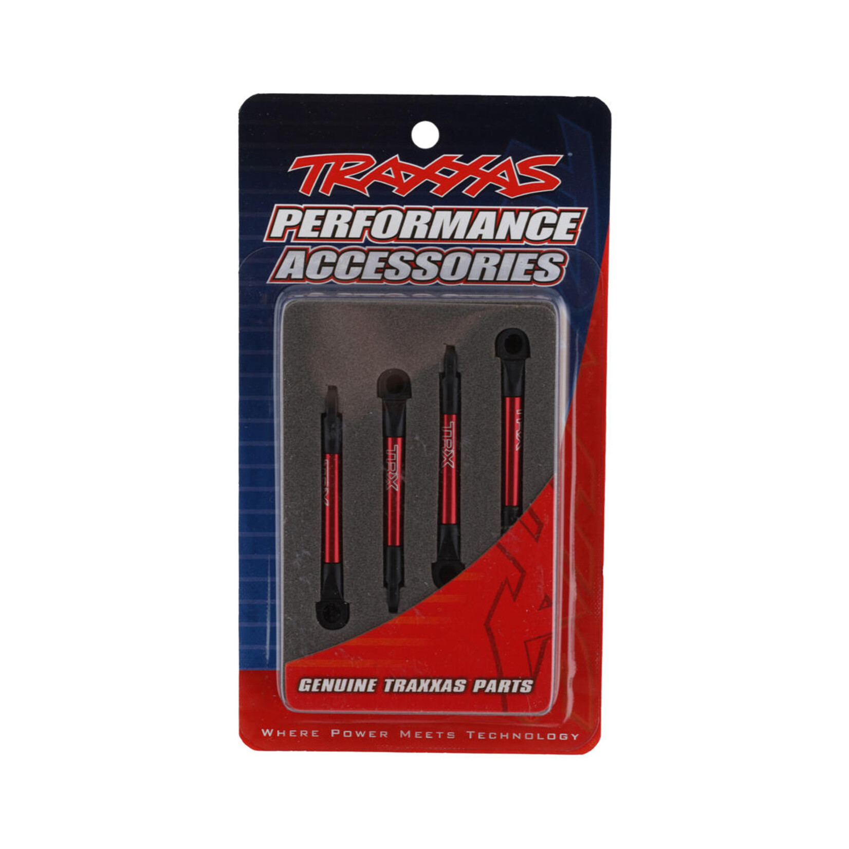 Traxxas #7018X Traxxas Aluminum Push Rod Set (Red) (4)