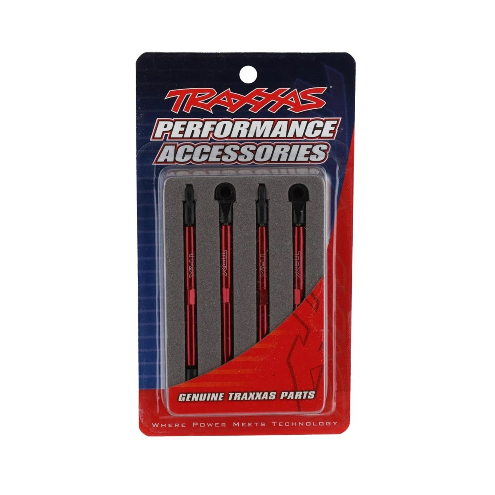 Traxxas #7138X Traxxas Aluminum Toe Links (Red) (4)