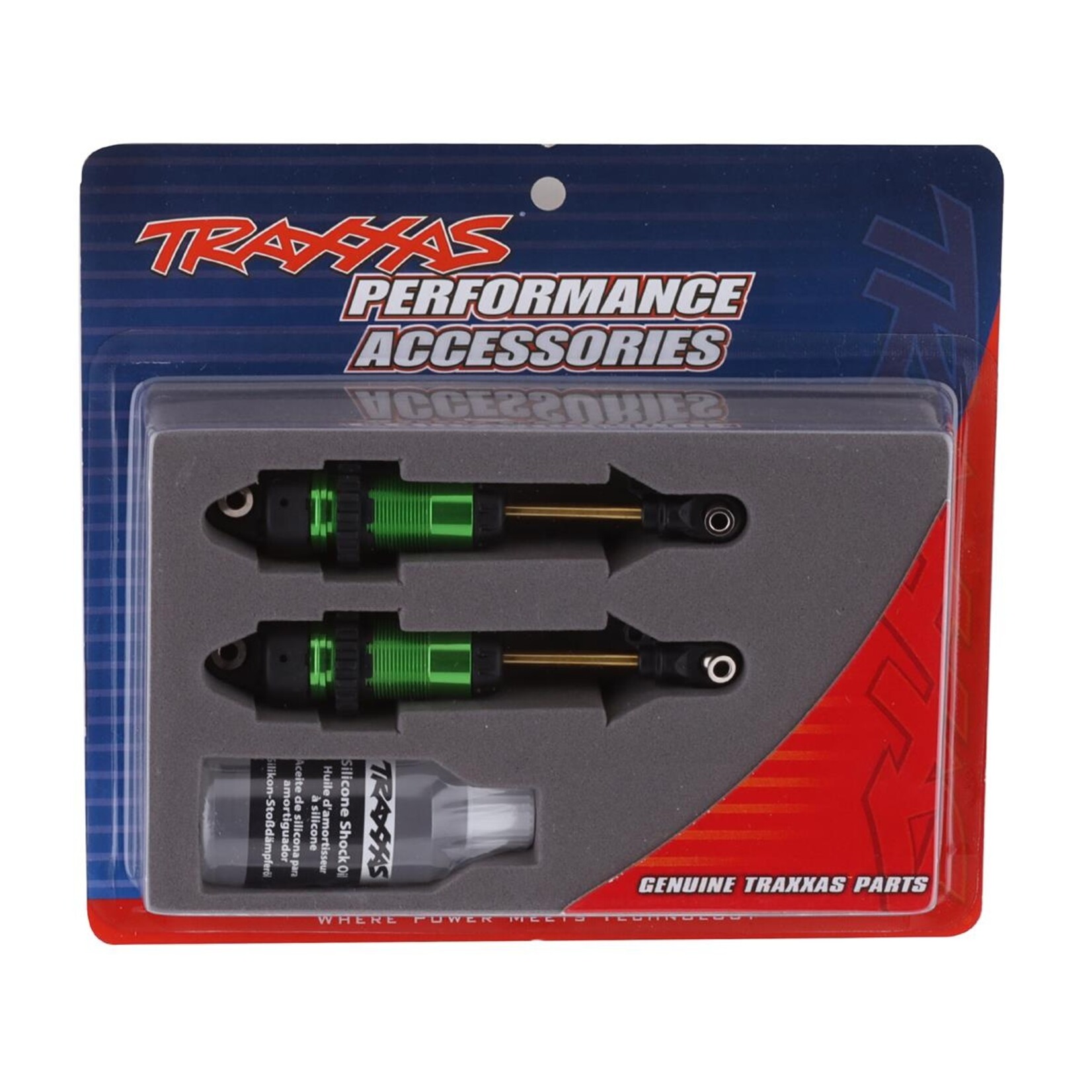Traxxas #7461G Traxxas Complete GTR Long Shocks w/Ti-Nitride Shafts (Green) (2)