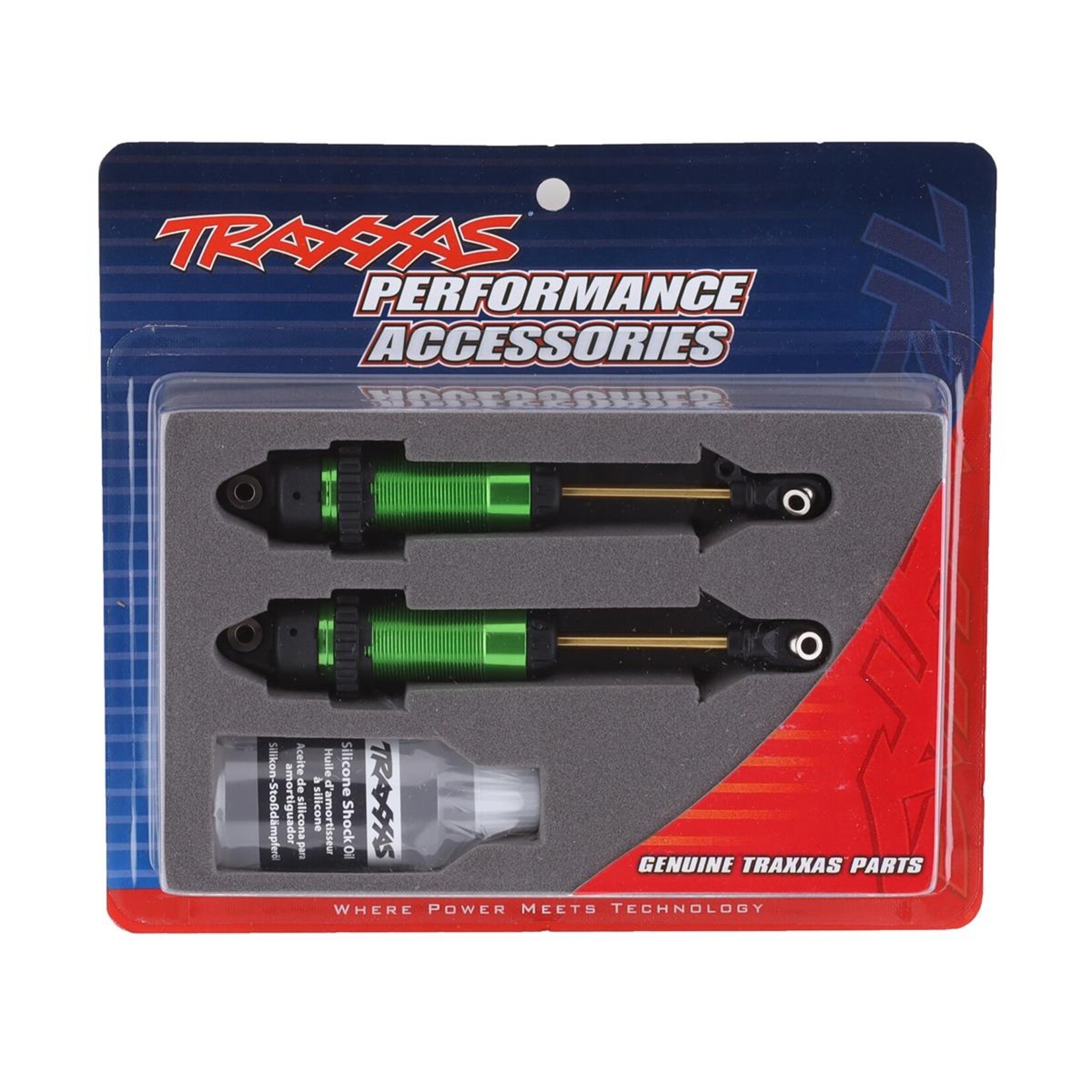 Traxxas #7462G Traxxas Shocks, GTR xx-long green-anodized, PTFE-coated bodies with TiN shafts (fully assembled, without springs) (2)