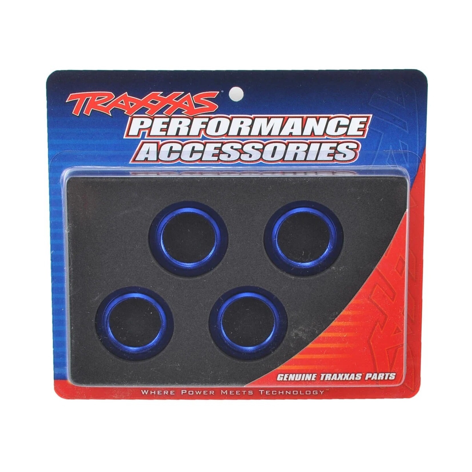 Traxxas #7767 Traxxas X-Maxx/XRT Aluminum GTX Threaded Collar (Blue) (4)