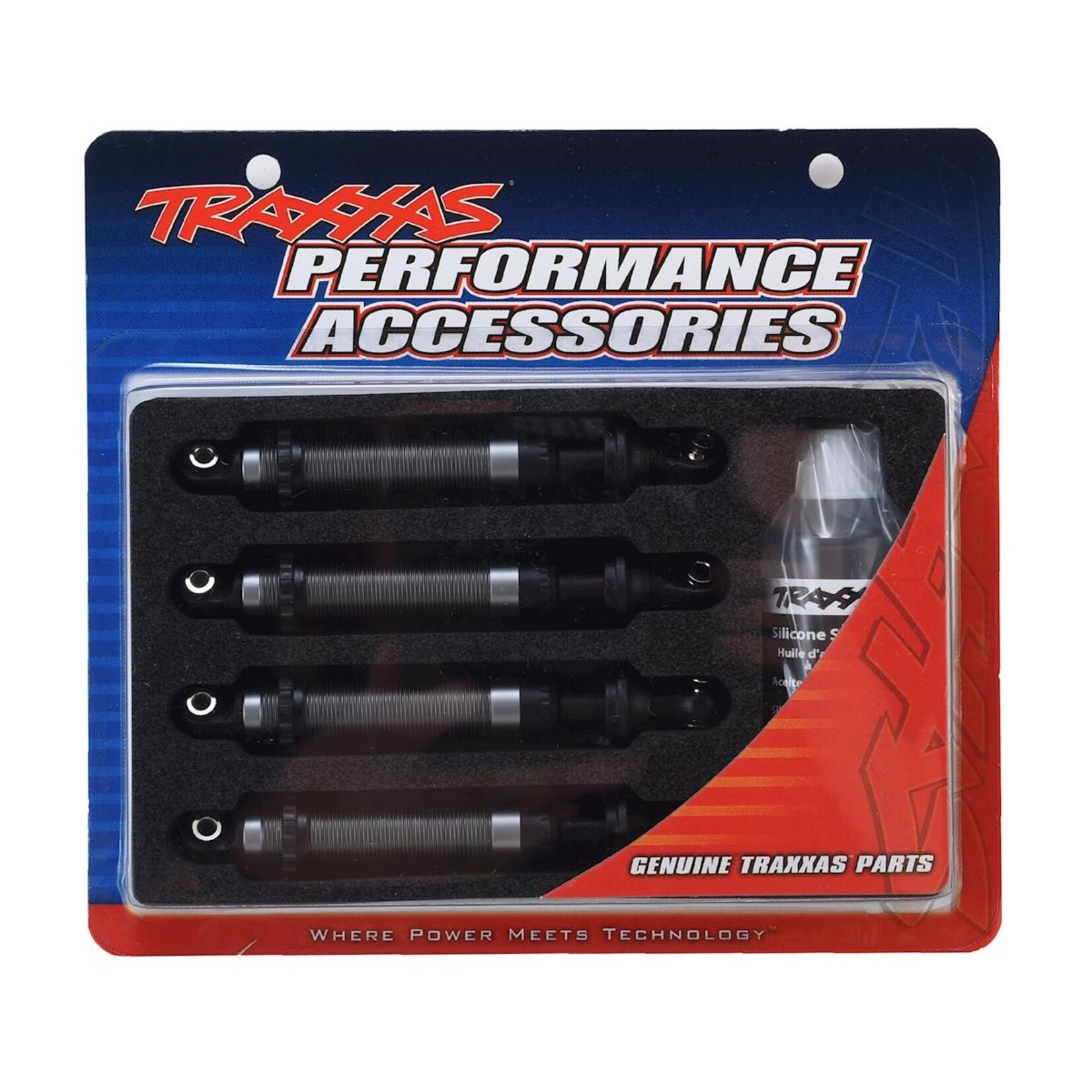 Traxxas #8160 Traxxas TRX-4 GTS Aluminum Long Arm Shocks (Silver) (4)