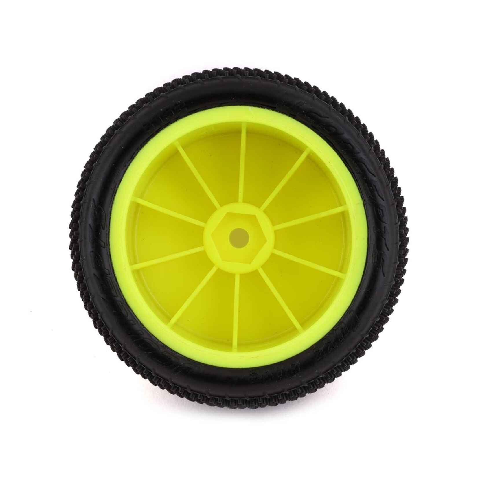 JConcepts #3152-201021 JConcepts Fuzz Bite LP 2.2" Mounted Rear Buggy Carpet Tires (Yellow) (2) (Pink) w/12mm Hex