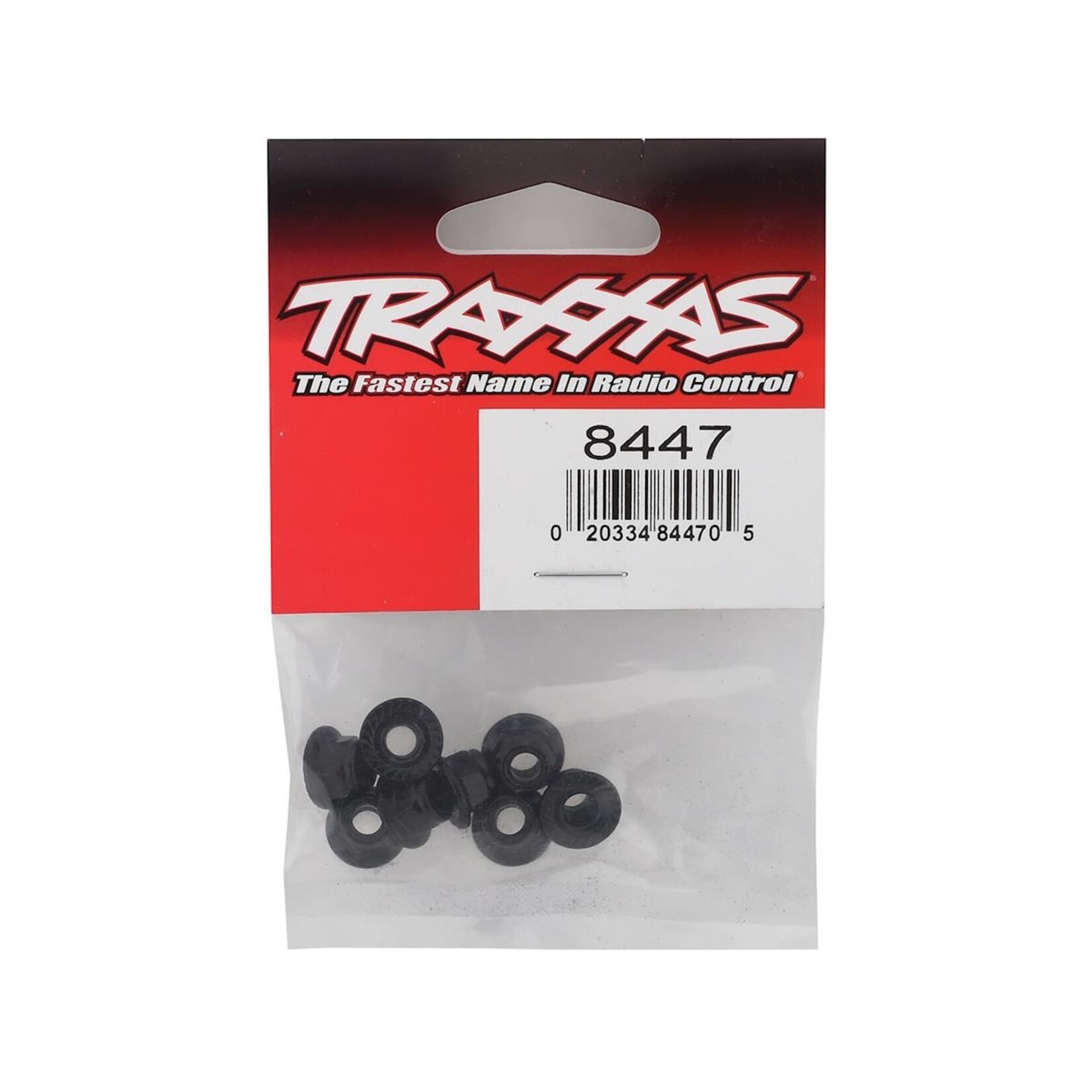 Traxxas #8447 Traxxas Serrated Steel 5mm Flanged Nylon Locking Nuts (8)