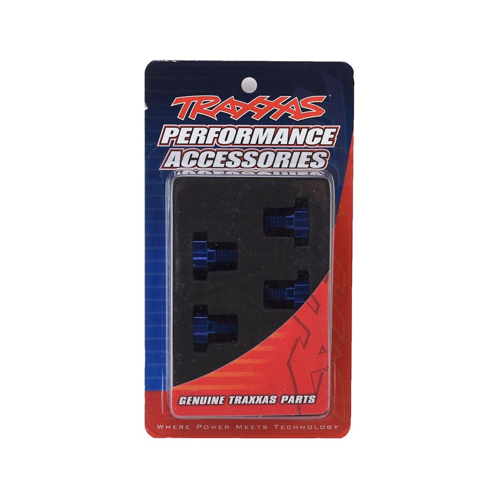 Traxxas #8654 Traxxas 17mm Splined Wheel Hub Hex (Blue) (4)