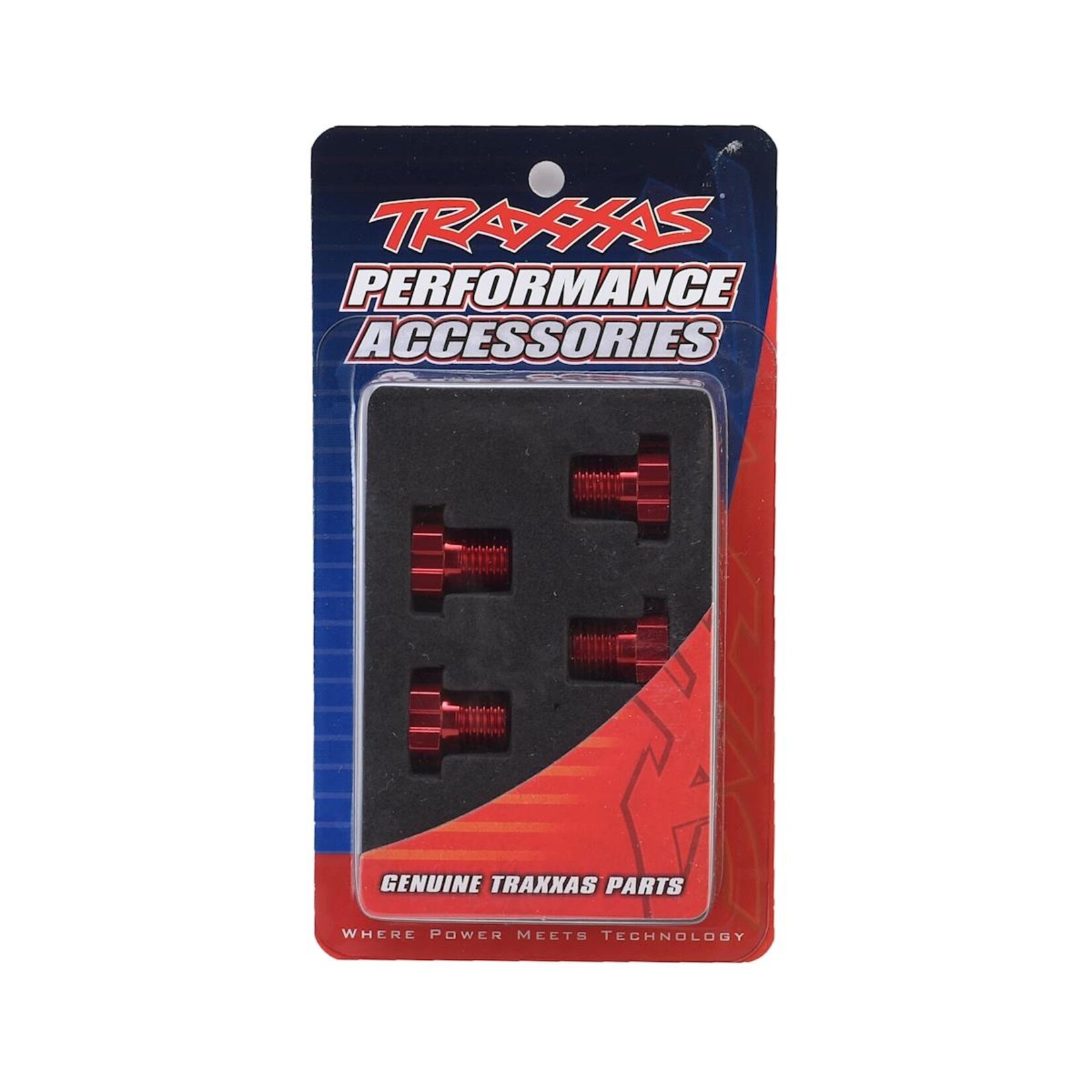 Traxxas #8654R Traxxas 17mm Splined Wheel Hub Hex (Red) (4)