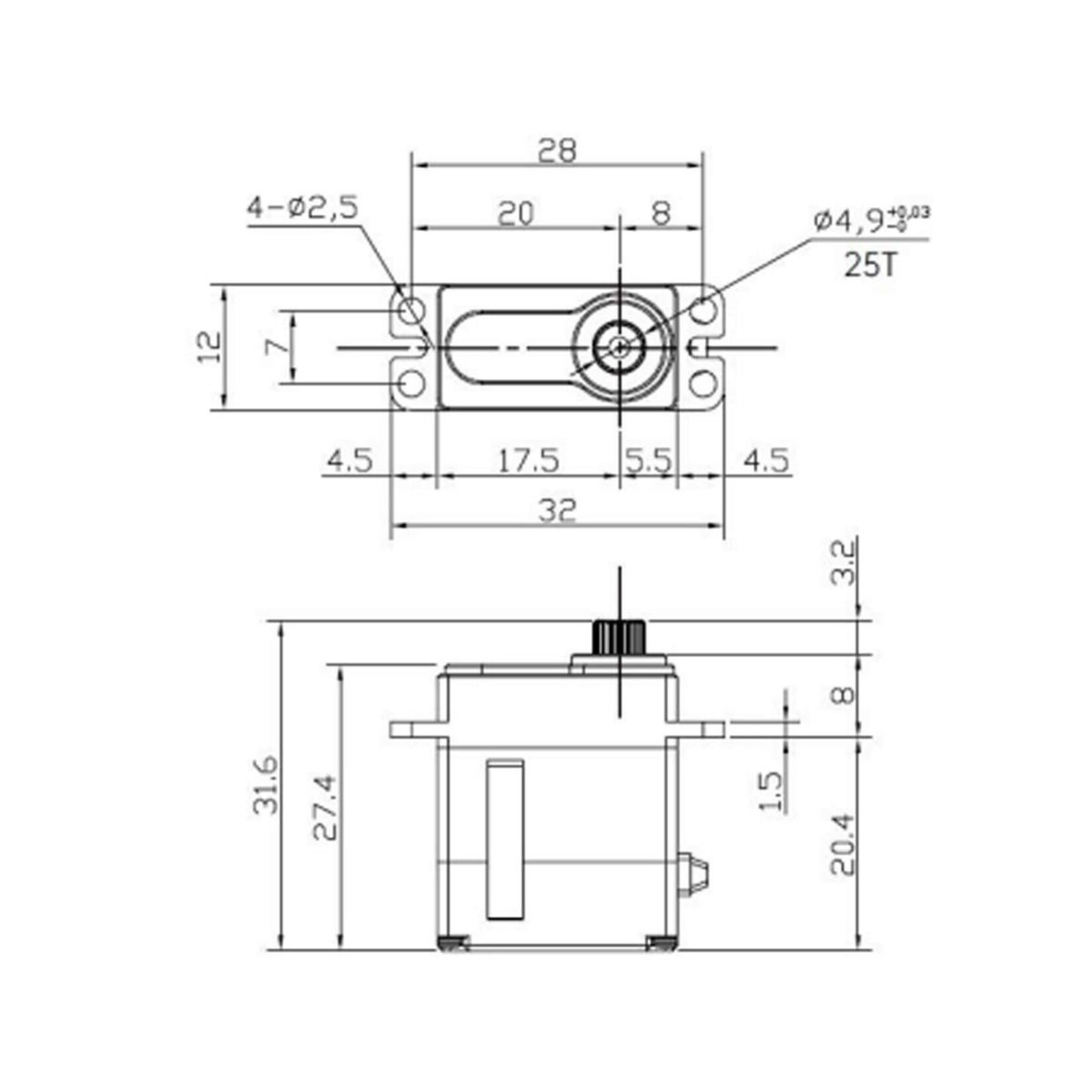 Reefs RC #REEFS129 Reefs RC 179 Smart Micro Servo/Winch