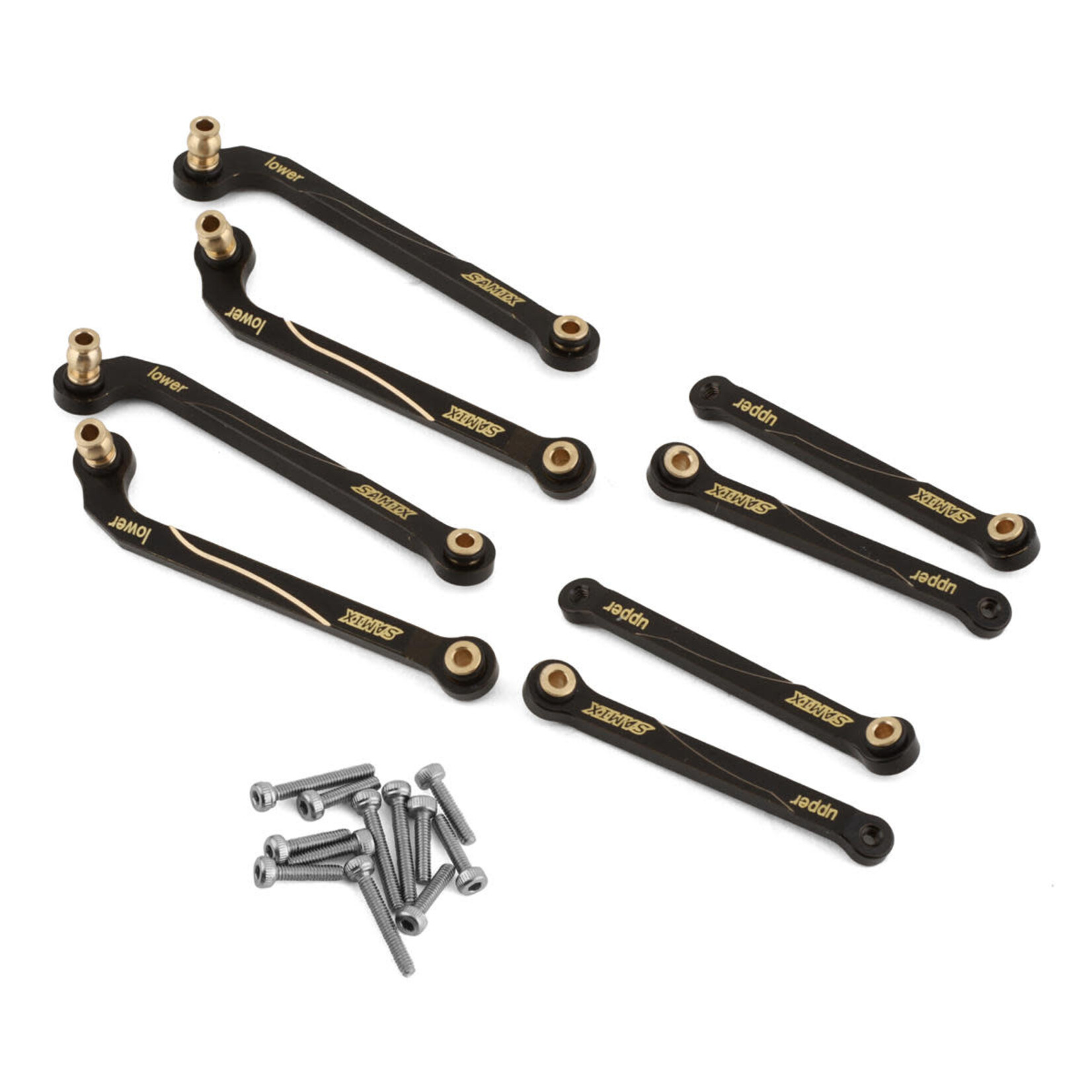 Samix Samix FCX24 Brass High Clearance Link Kit (Black) (8) #FCX24-4031