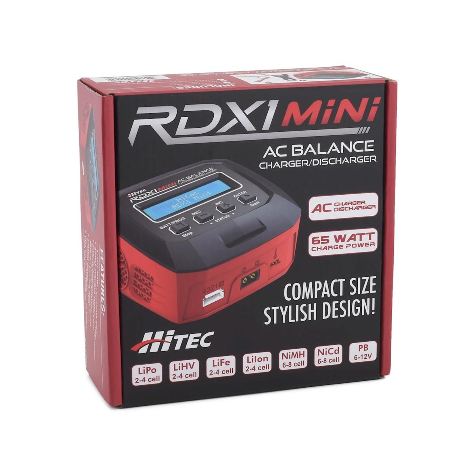 Hitec #44295 Hitec RDX1 Mini AC Charger (6S/2A/65W)
