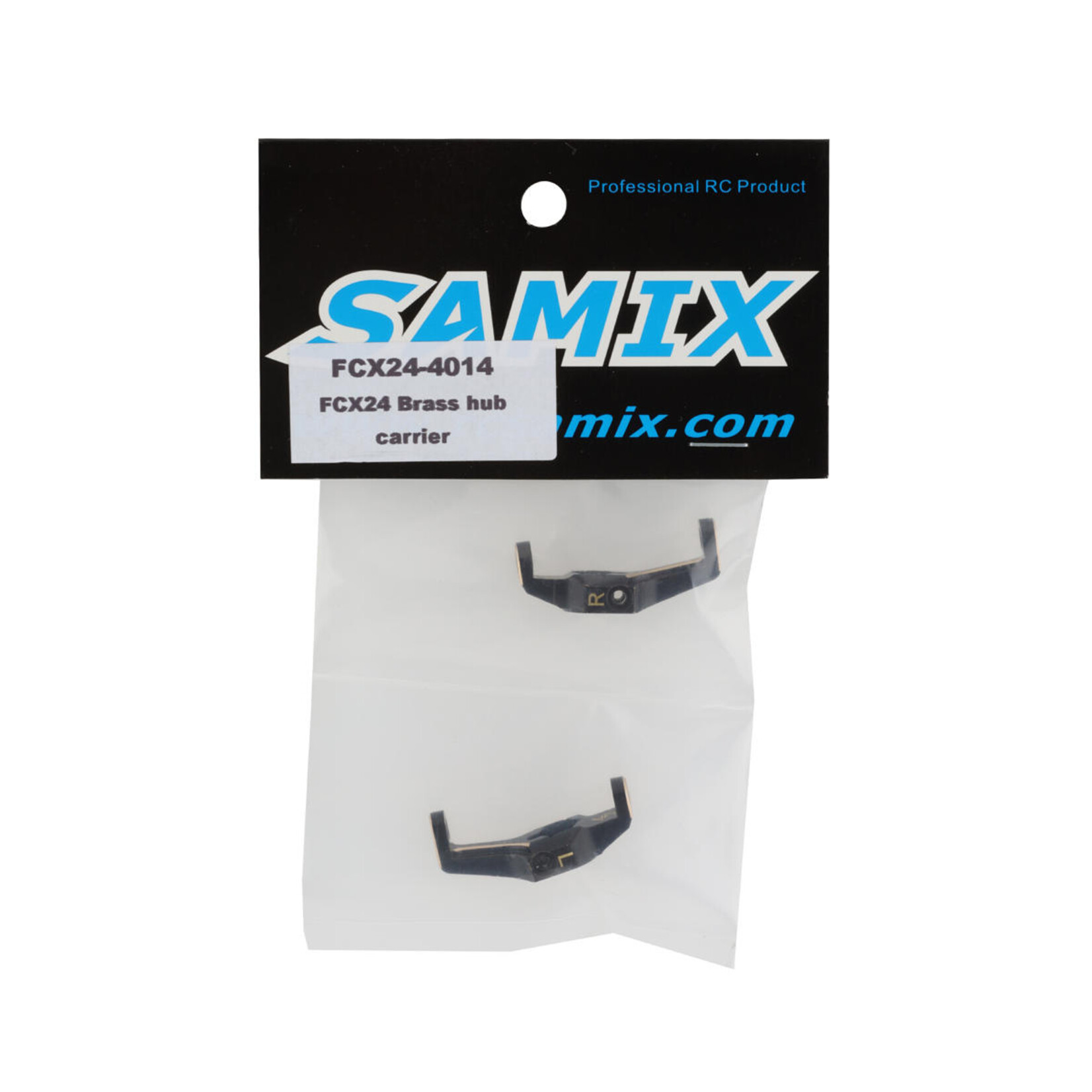 Samix Samix FCX24 Brass Hub Carrier Set (Black) (2) (13g) #SAMFCX24-4014