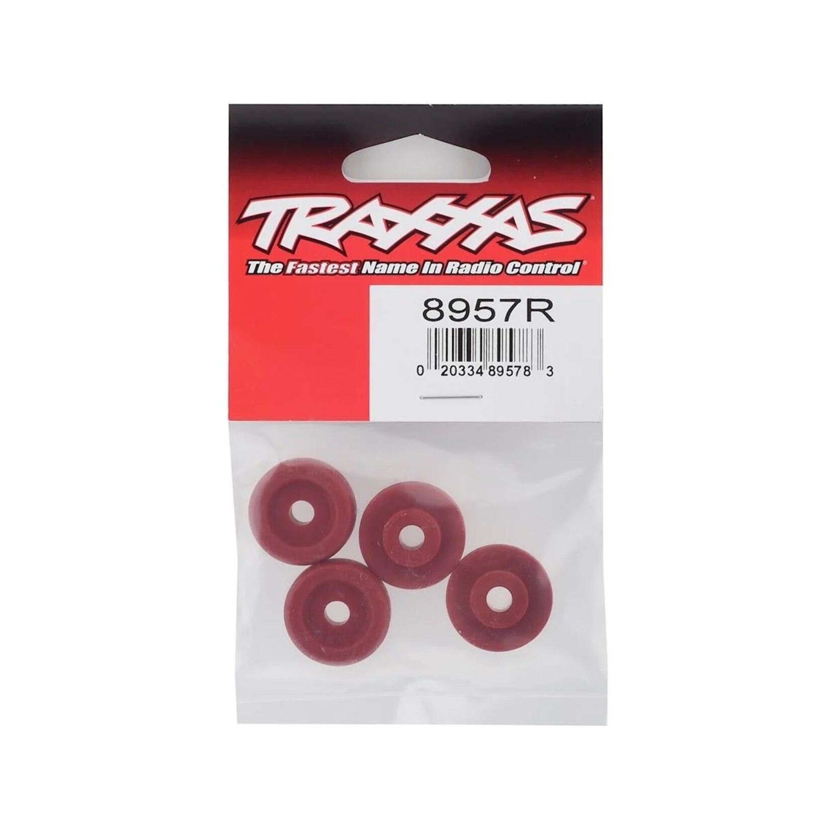Traxxas #8957R Traxxas Maxx Wheel Washers (Red) (4)