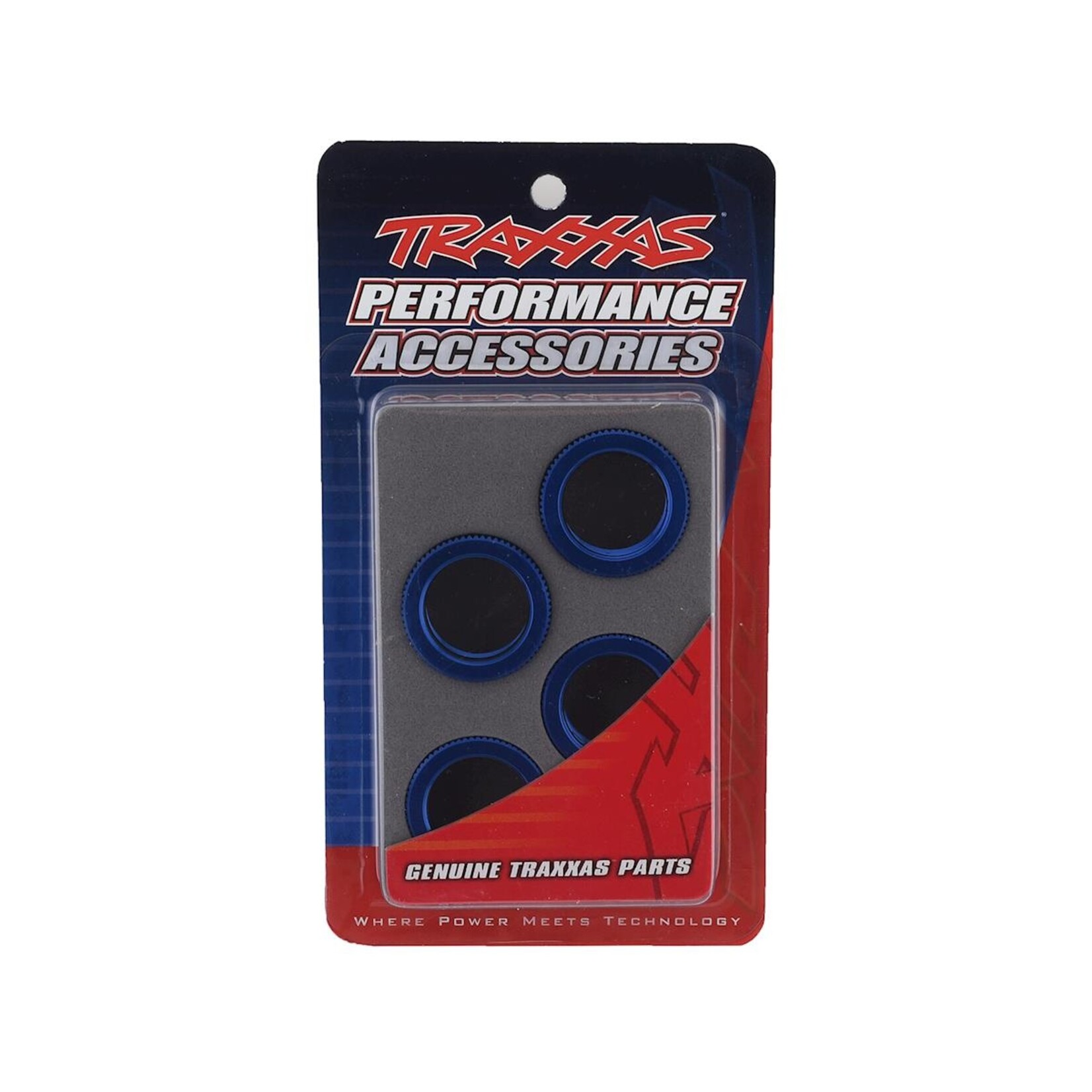 Traxxas Traxxas GT-Maxx Aluminum Spring Retainer (Blue) (4) #8968X