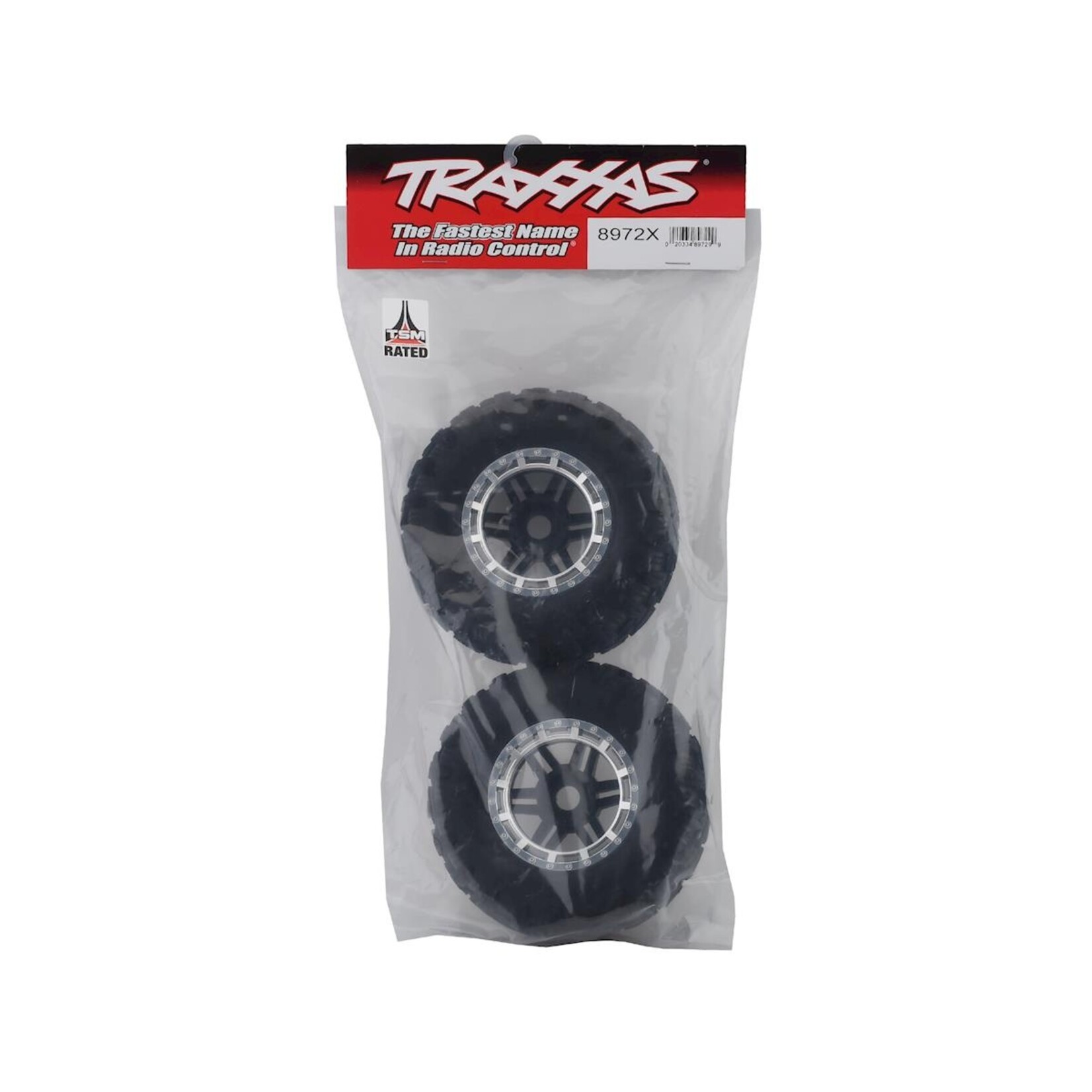 Traxxas #8972X  Traxxas Maxx 2.8" All-Terrain Pre-Mounted Tires (2) (Chrome)
