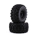 Traxxas #8973  Traxxas Maxx Pre-Mounted Sledgehammer Tires w/2.8" Wheels (Black) (2) (17mm Hex)