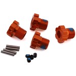 Traxxas #8654A Traxxas 17mm Splined Wheel Hub Hex (Orange) (4)