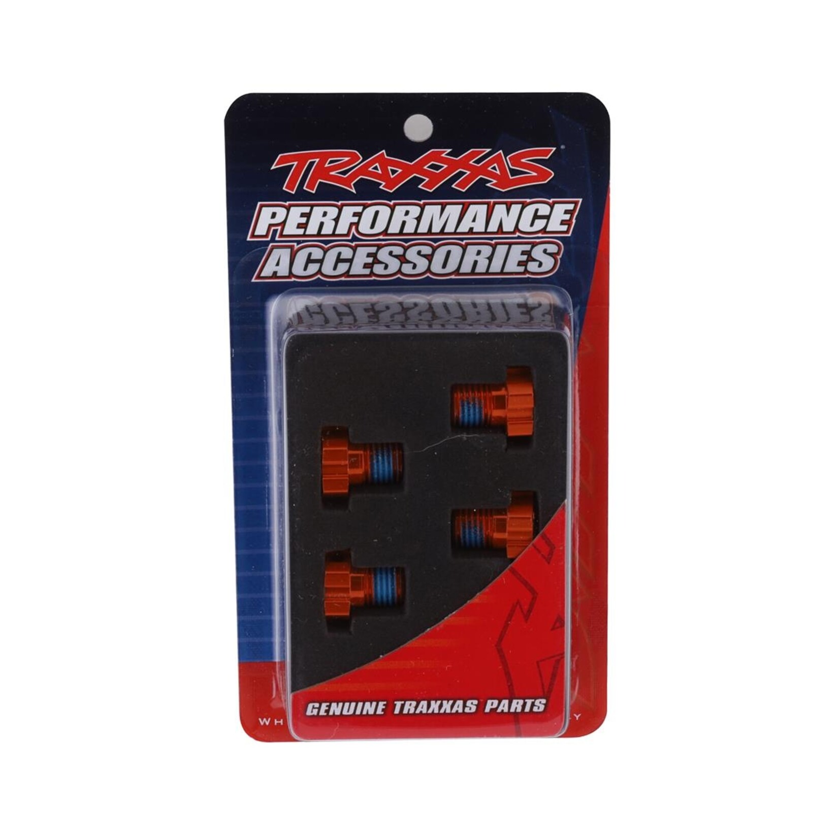 Traxxas #8654A Traxxas 17mm Splined Wheel Hub Hex (Orange) (4)