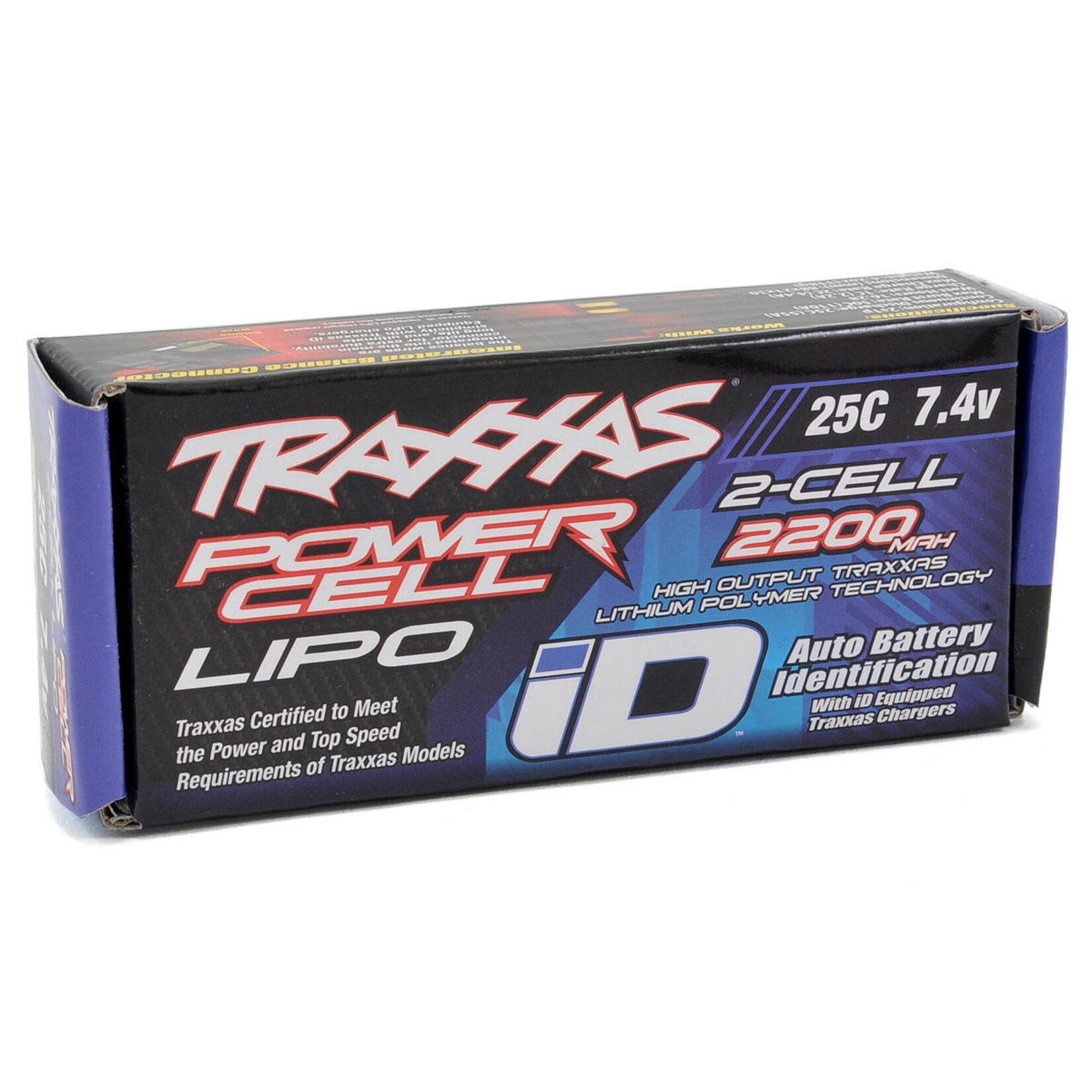 Traxxas Traxxas 2S "Power Cell" 25C LiPo Battery w/iD Traxxas Connector (7.4V/2200mAh) #2820X