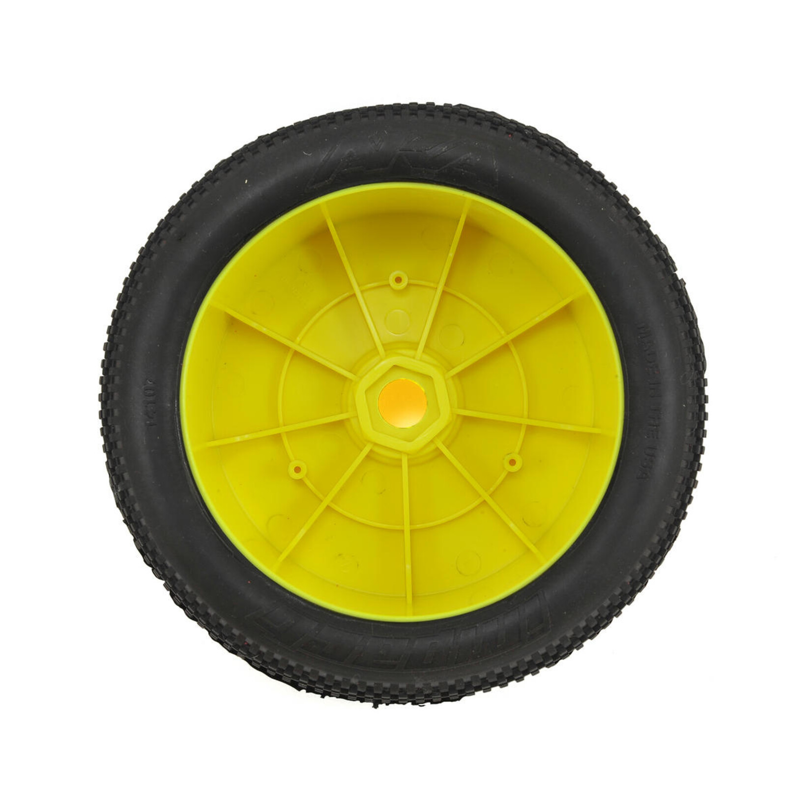 AKA Racing AKA EVO Impact 1/8 Truggy Pre-Mounted Tires (2) (Yellow) (Soft - Long Wear) #14117XRY