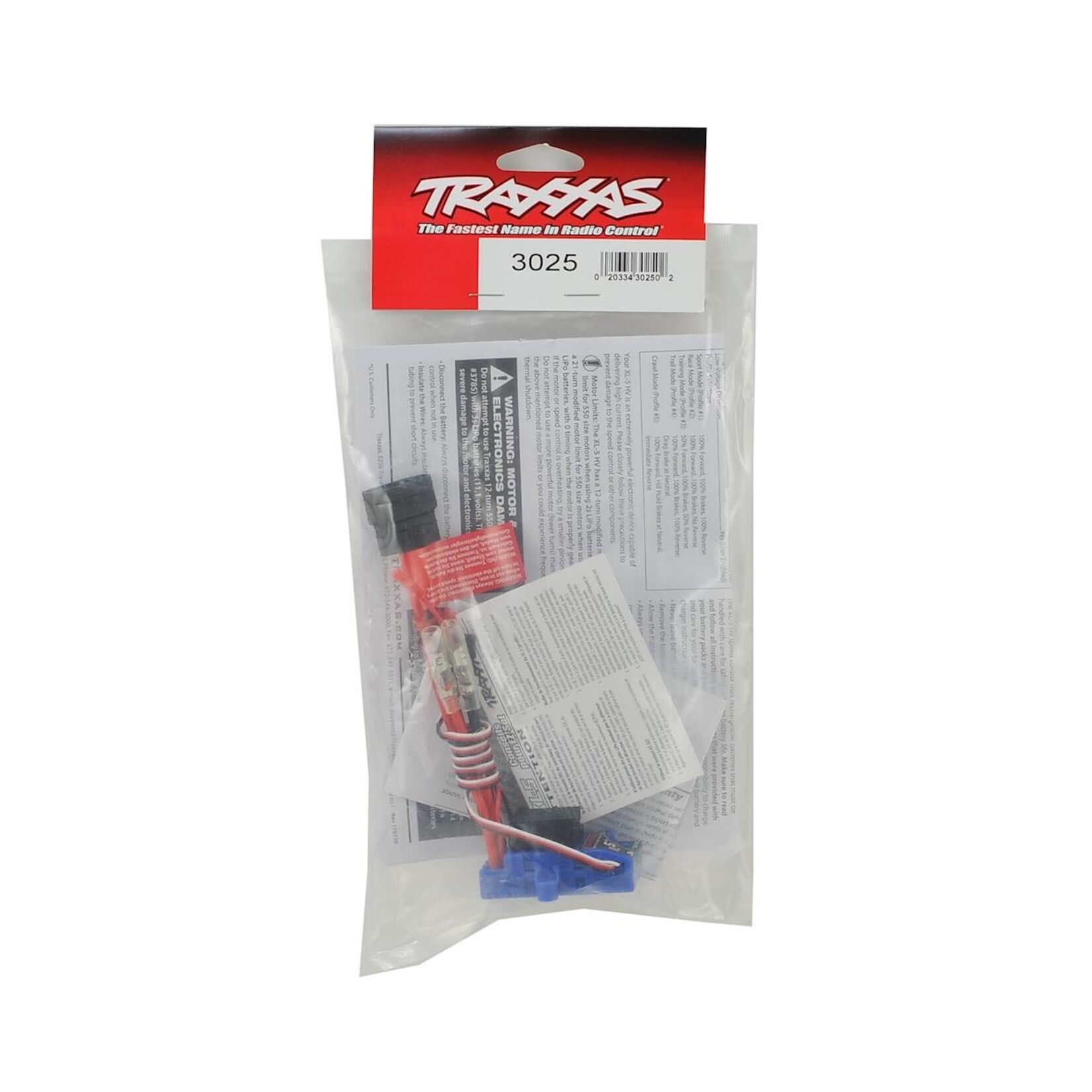 Traxxas #3025  Traxxas XL-5HV 3S Waterproof Electronic Speed Control