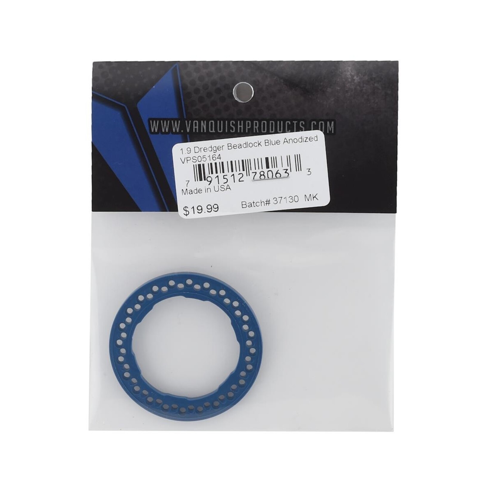 Vanquish Products #VPS05164 Vanquish Products Dredger 1.9" Beadlock Ring (Blue)