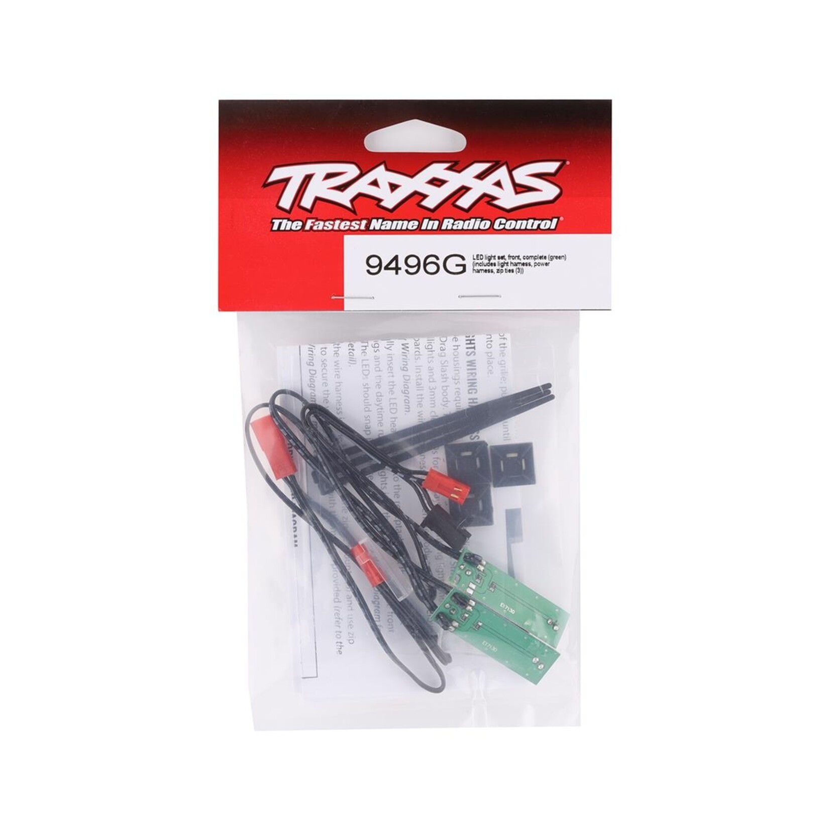 Traxxas #9496G Traxxas Drag Slash Chevrolet C10 Front LED Light Set (Green)