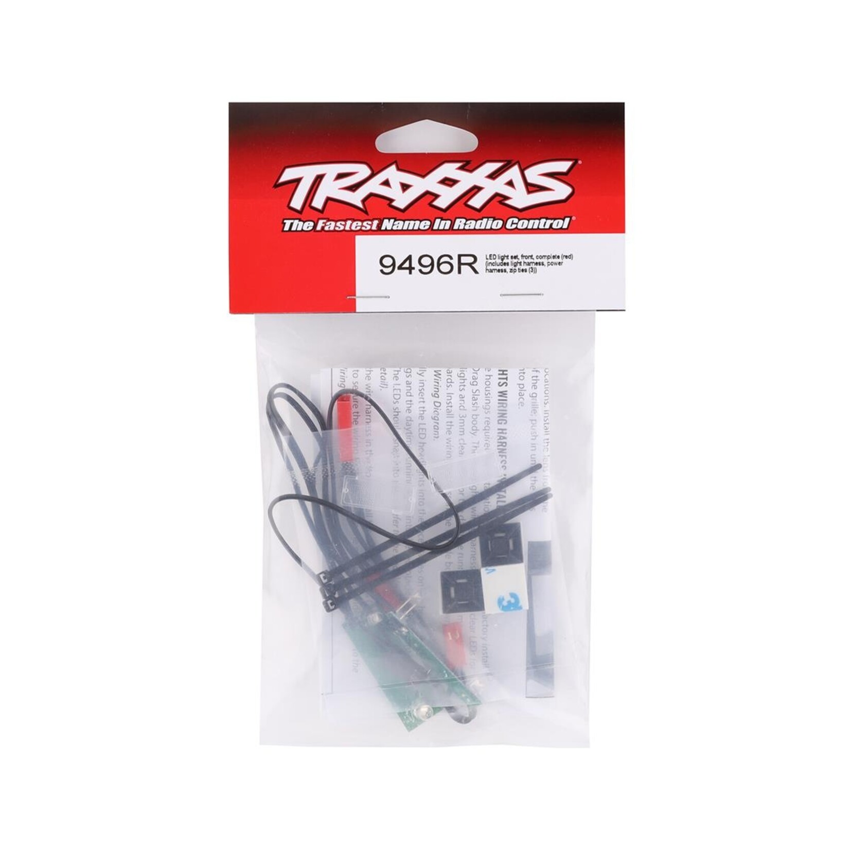 Traxxas #9496R Traxxas Drag Slash Chevrolet C10 Front LED Light Set (Red)
