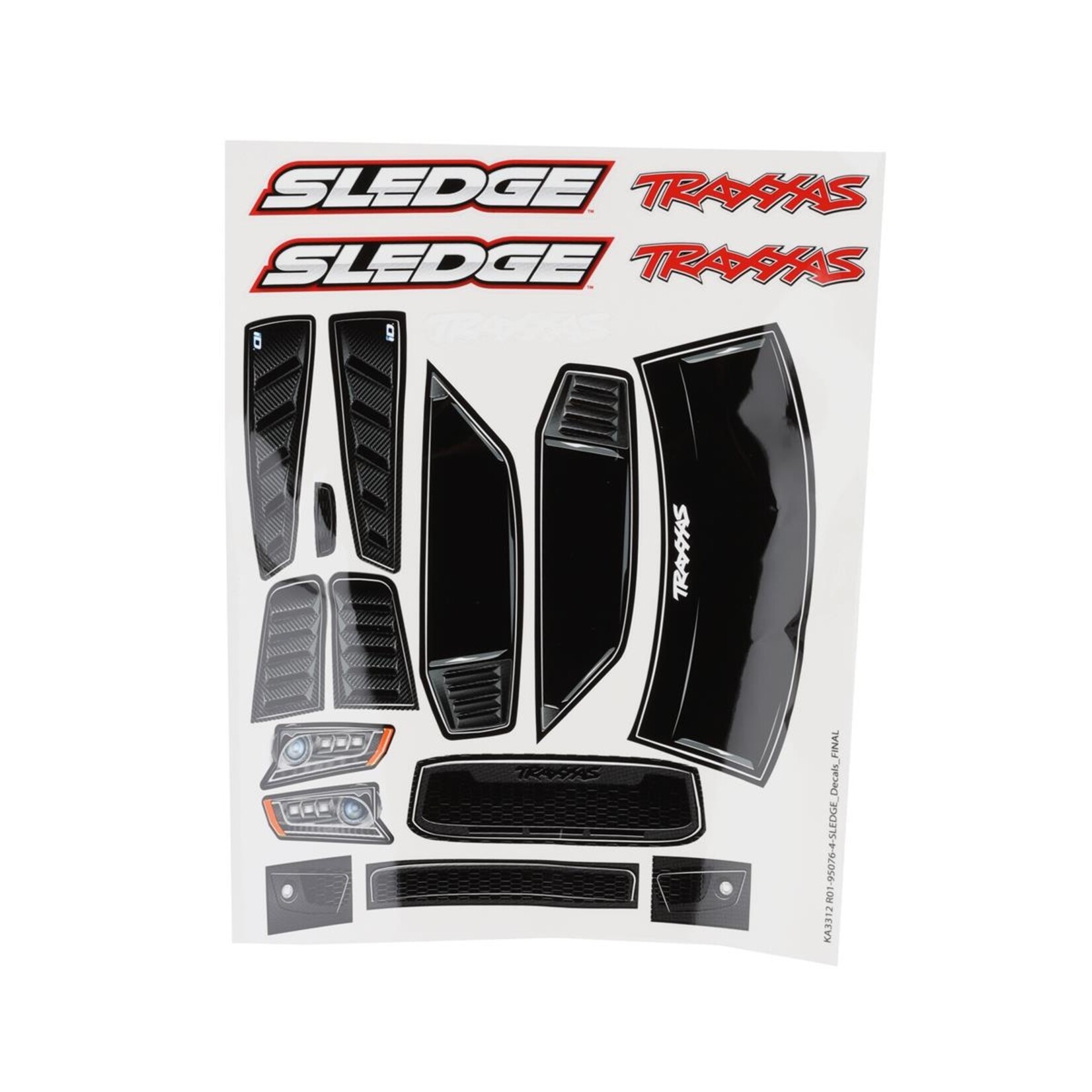 Traxxas Traxxas Sledge Body With Decals (Clear) #9511