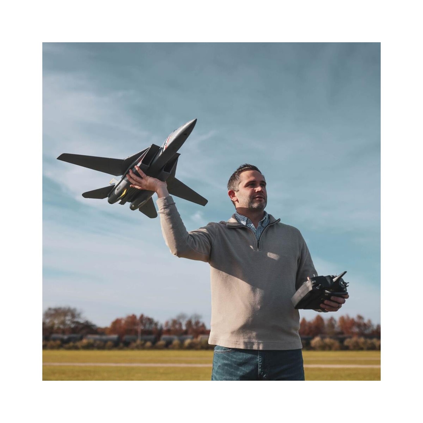 E-flite #EFL01450 E-flite F-14 Tomcat Twin 40mm EDF BNF Basic Jet Airplane w/AS3X & SAFE Technology