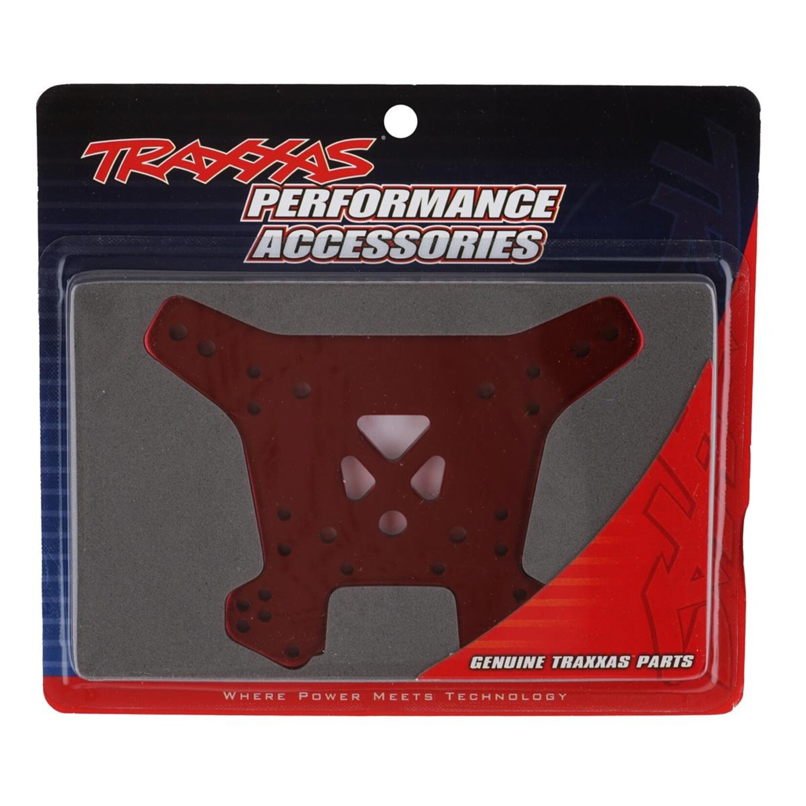 Traxxas #9538R Traxxas Sledge Aluminum Rear Shock Tower (Red)