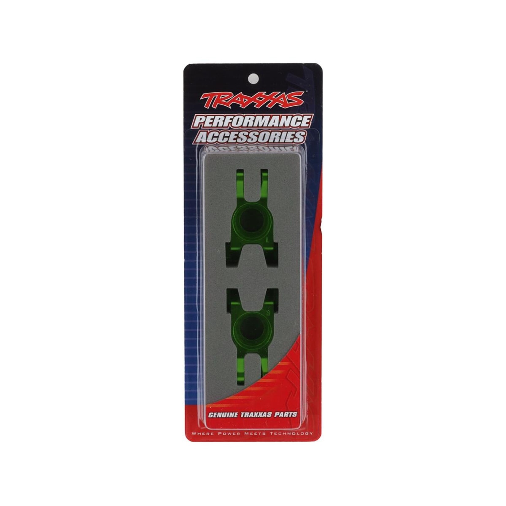 Traxxas #9552G  Traxxas Aluminum Rear Stub Axle Carriers Left & Right (Green) (2)