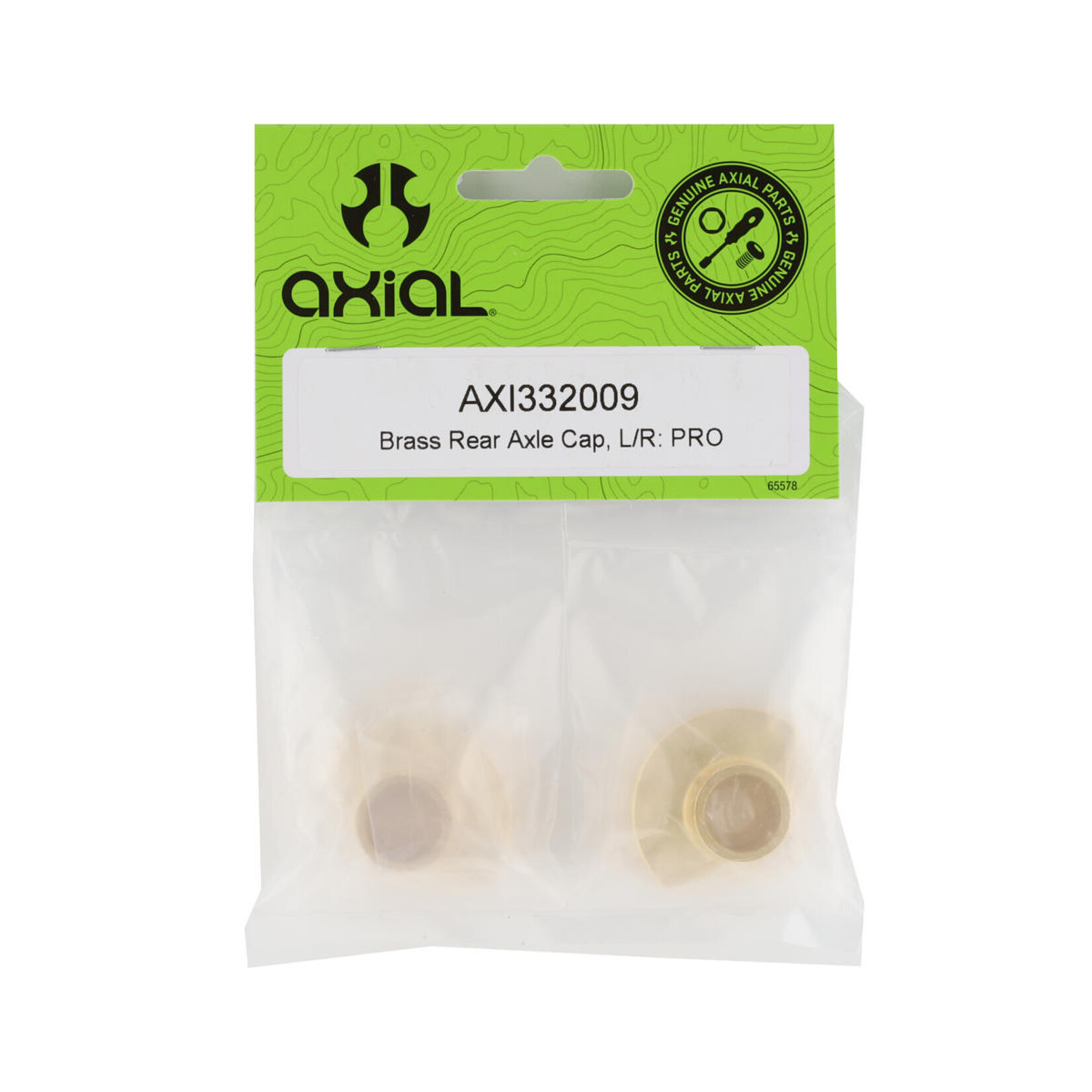 Axial #AXI332009 Axial SCX10 Pro Comp Crawler Brass Rear Axle Tube Caps (2) (30g)