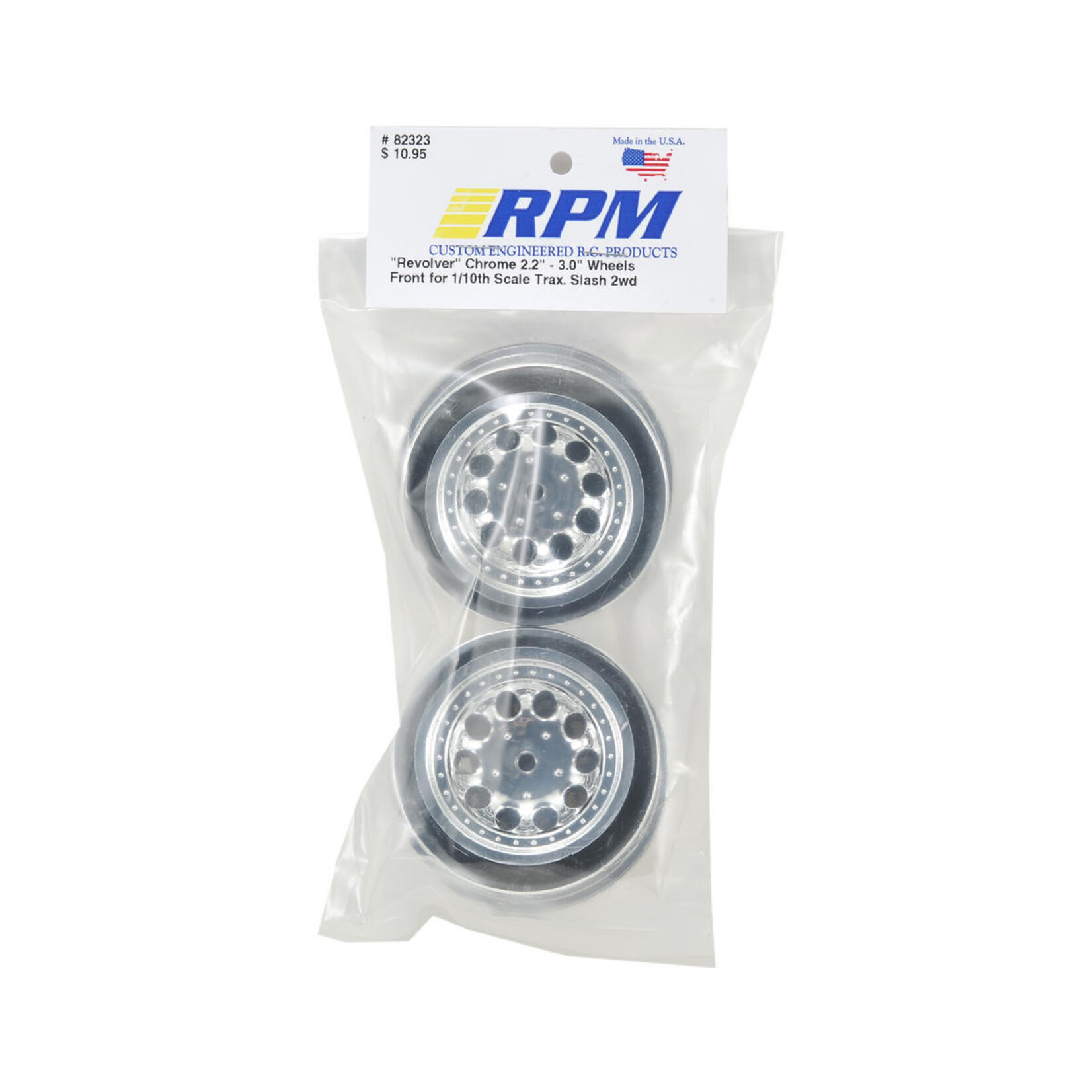 RPM RPM 12mm Spline Drive "Revolver" Short Course Wheels (Chrome) (2) (Slash Front) #82323