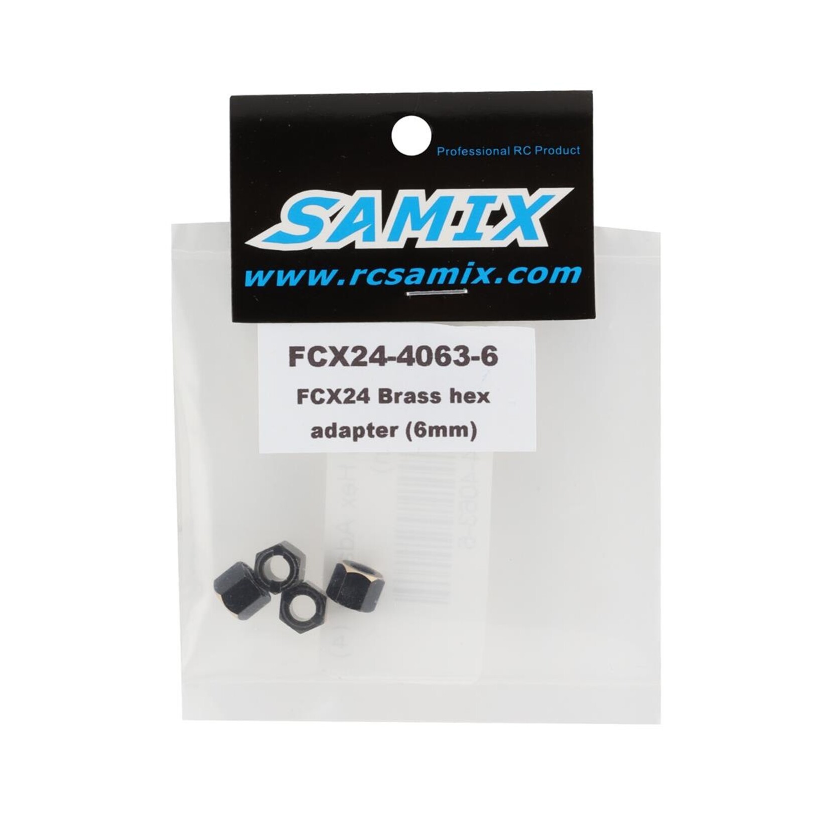 Samix Samix FCX24 Brass Hex Adapter (4) (6mm) #FCX24-4063-6