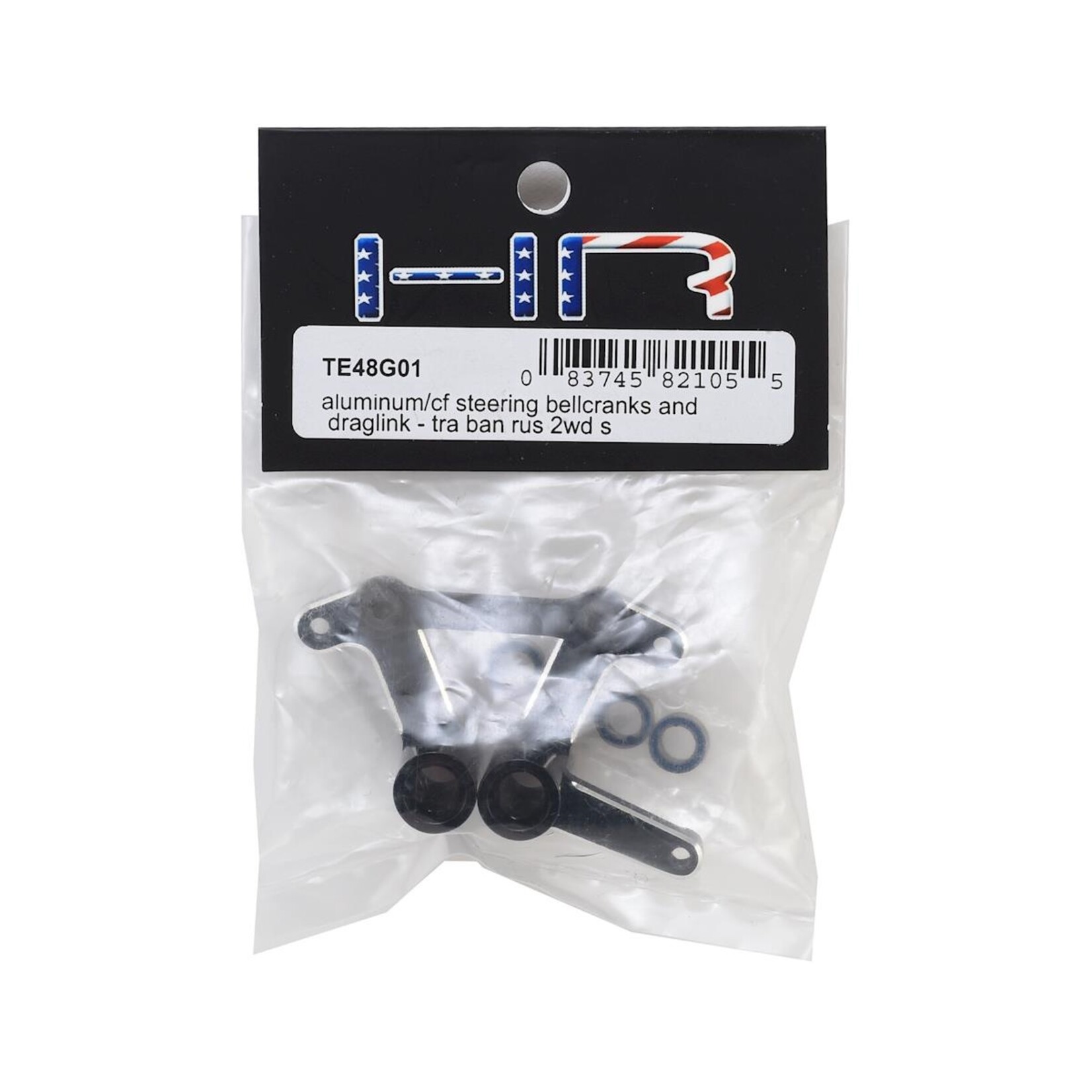 Hot Racing #TE48G01 Hot Racing Traxxas Slash Aluminum Steering Bellcranks & Draglink Set (Black)
