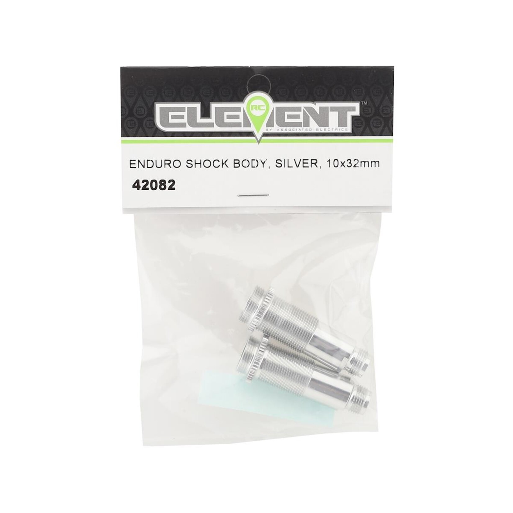 Element RC #42082 Element RC Enduro 10x32mm Shock Bodies (Silver) (2)
